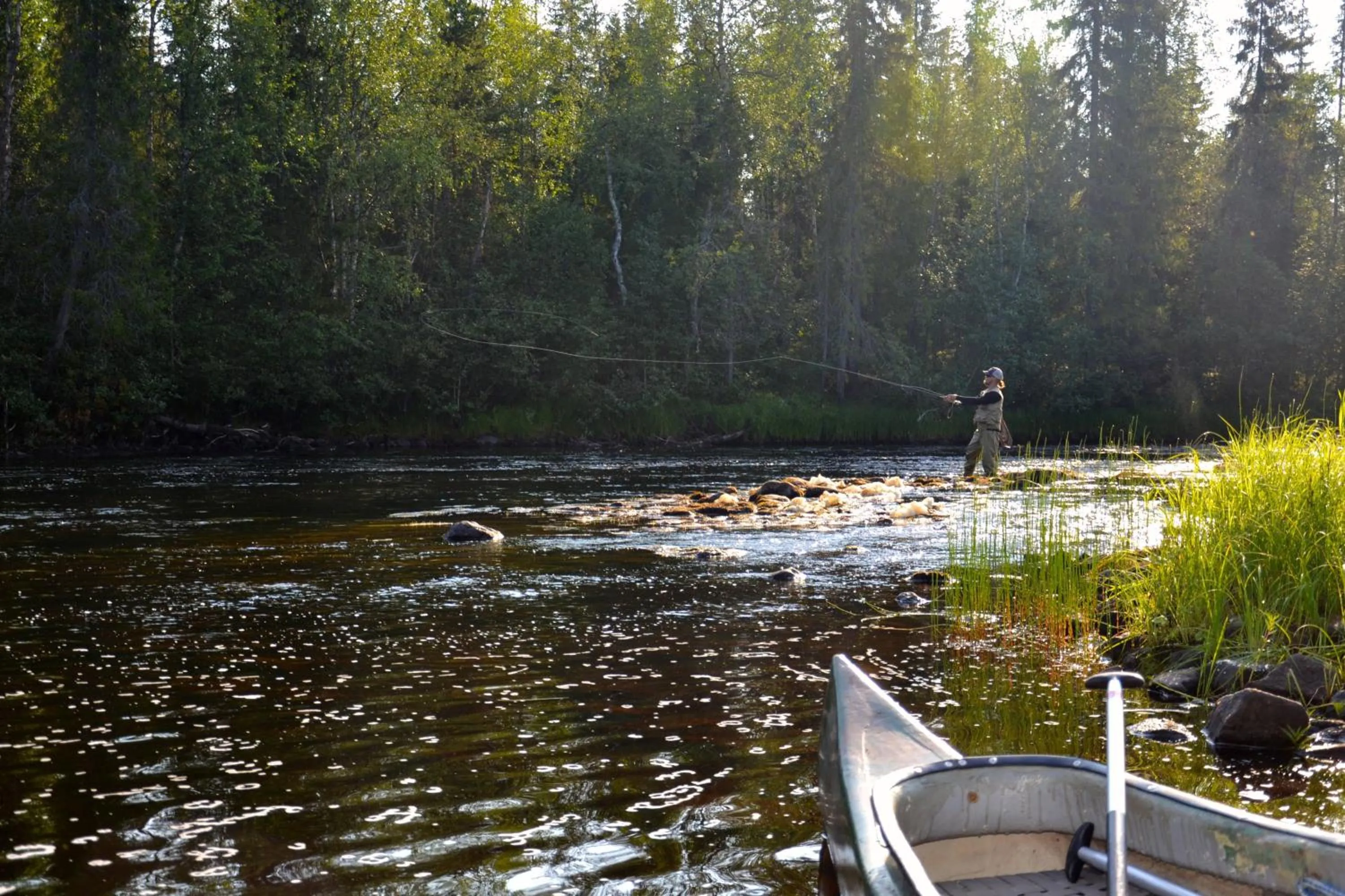 Fishing in Beana Laponia - Wilderness boutique hotel with safaris