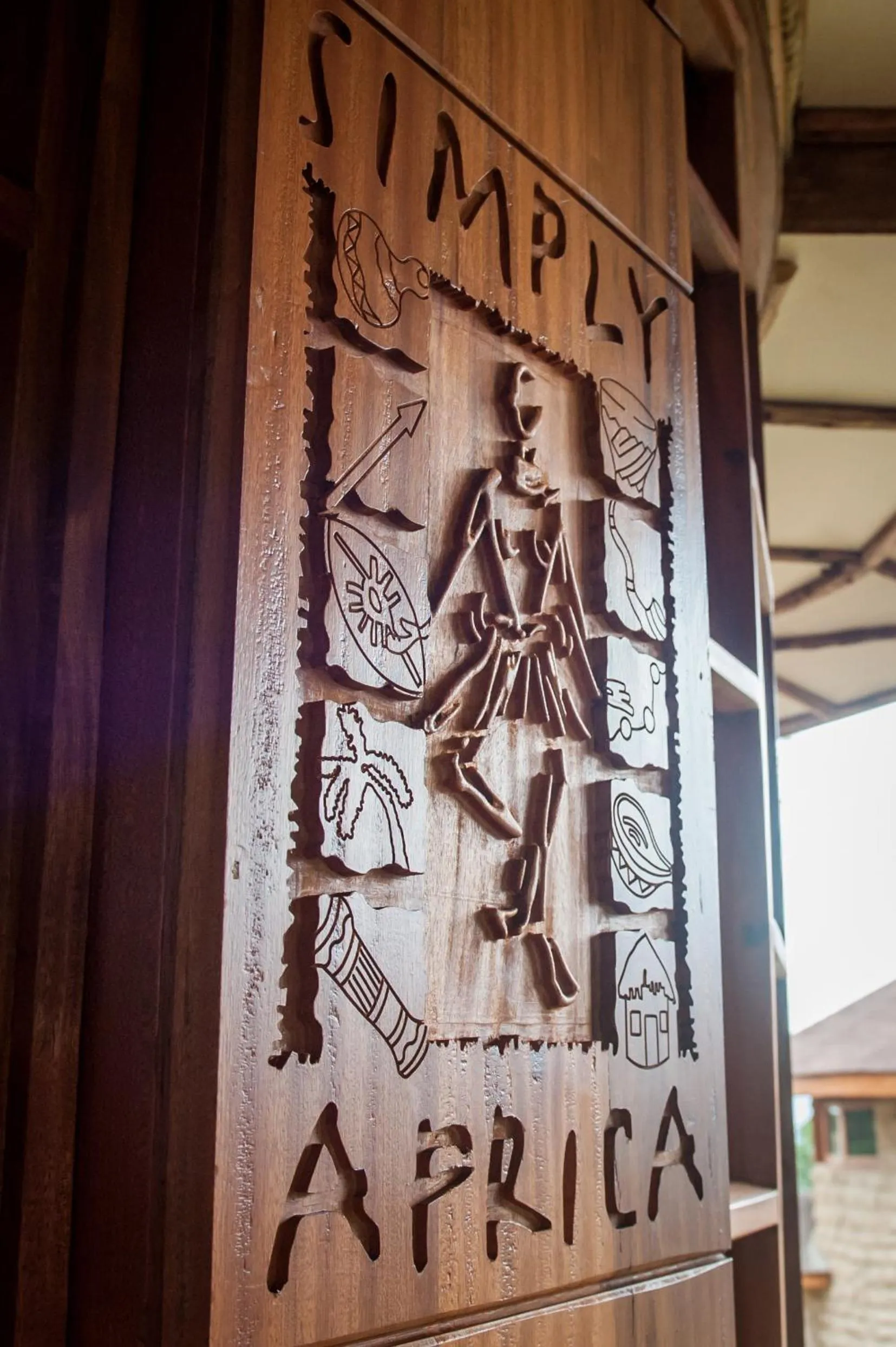 Decorative detail in Lake Nakuru Sopa Lodge