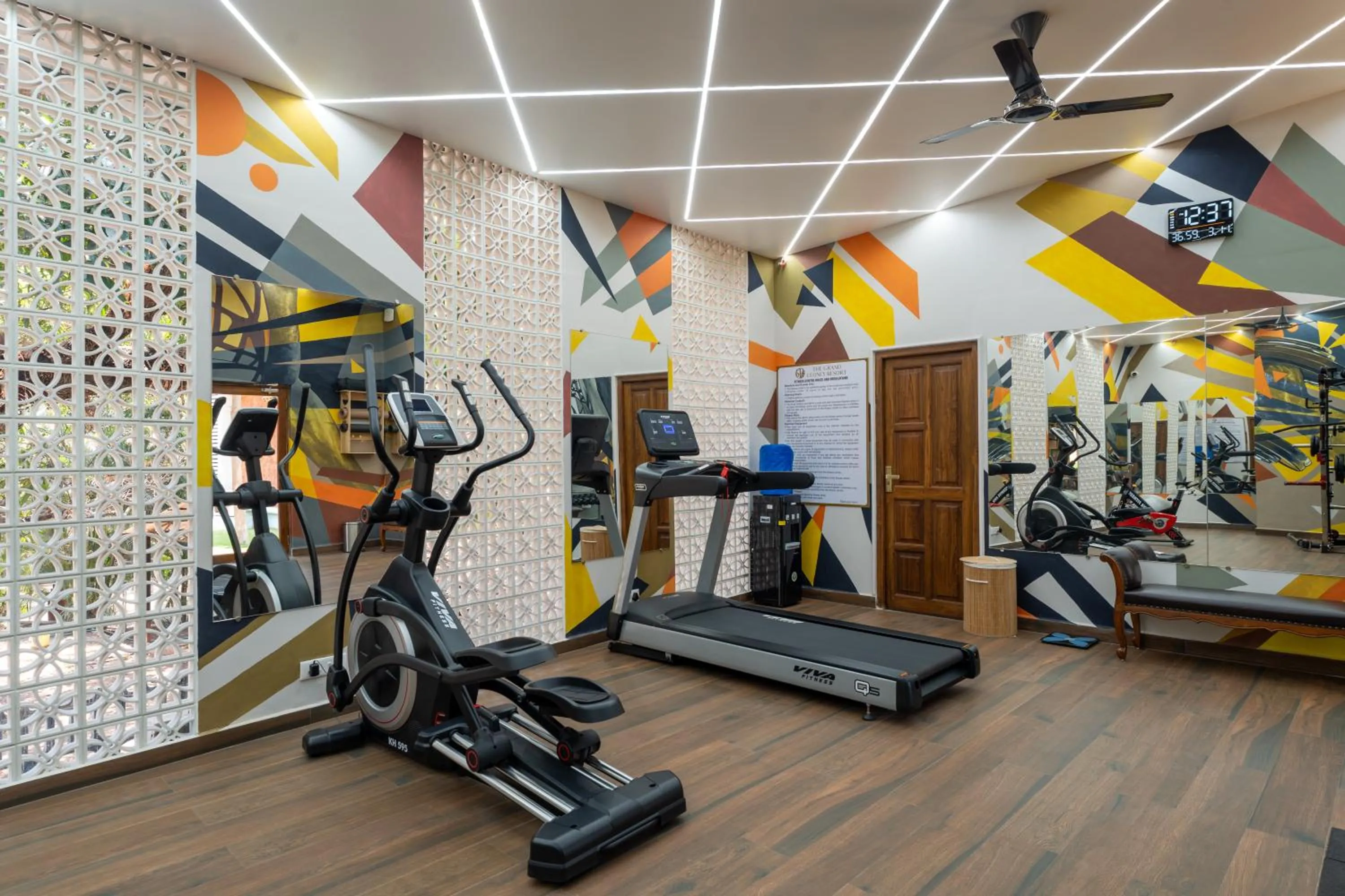 Fitness centre/facilities in The Grand Leoney Resort