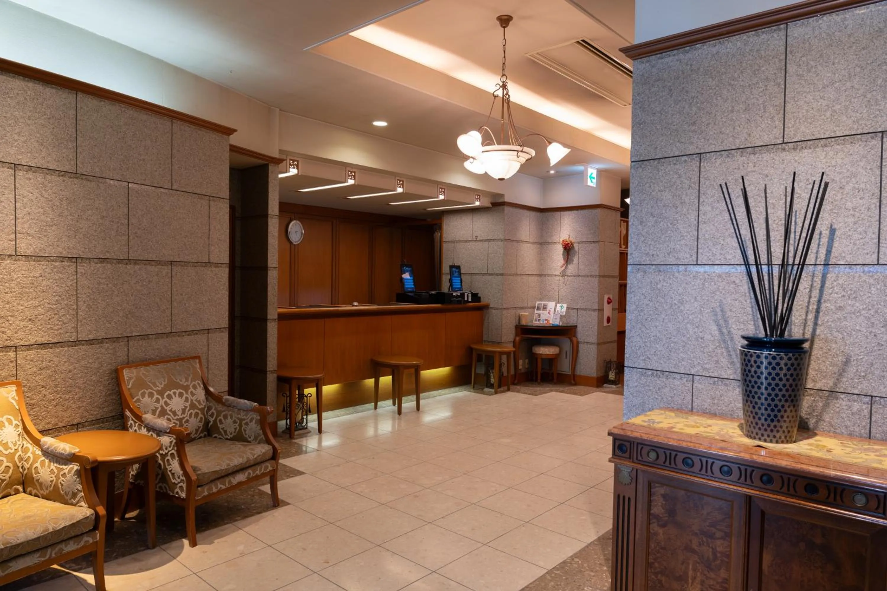 Lobby or reception in Mori-no-Hotel Sendai