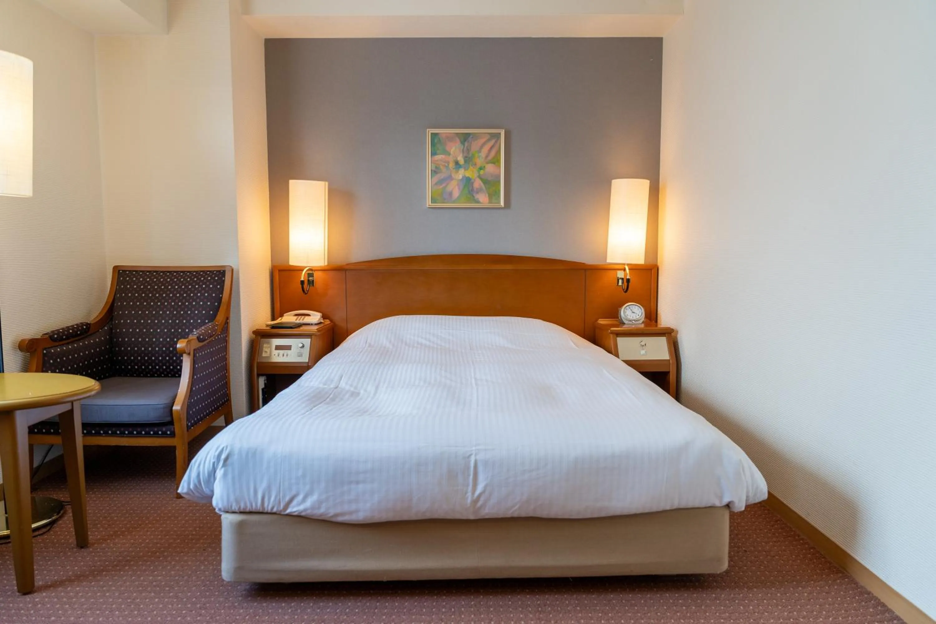 Bed in Mori-no-Hotel Sendai