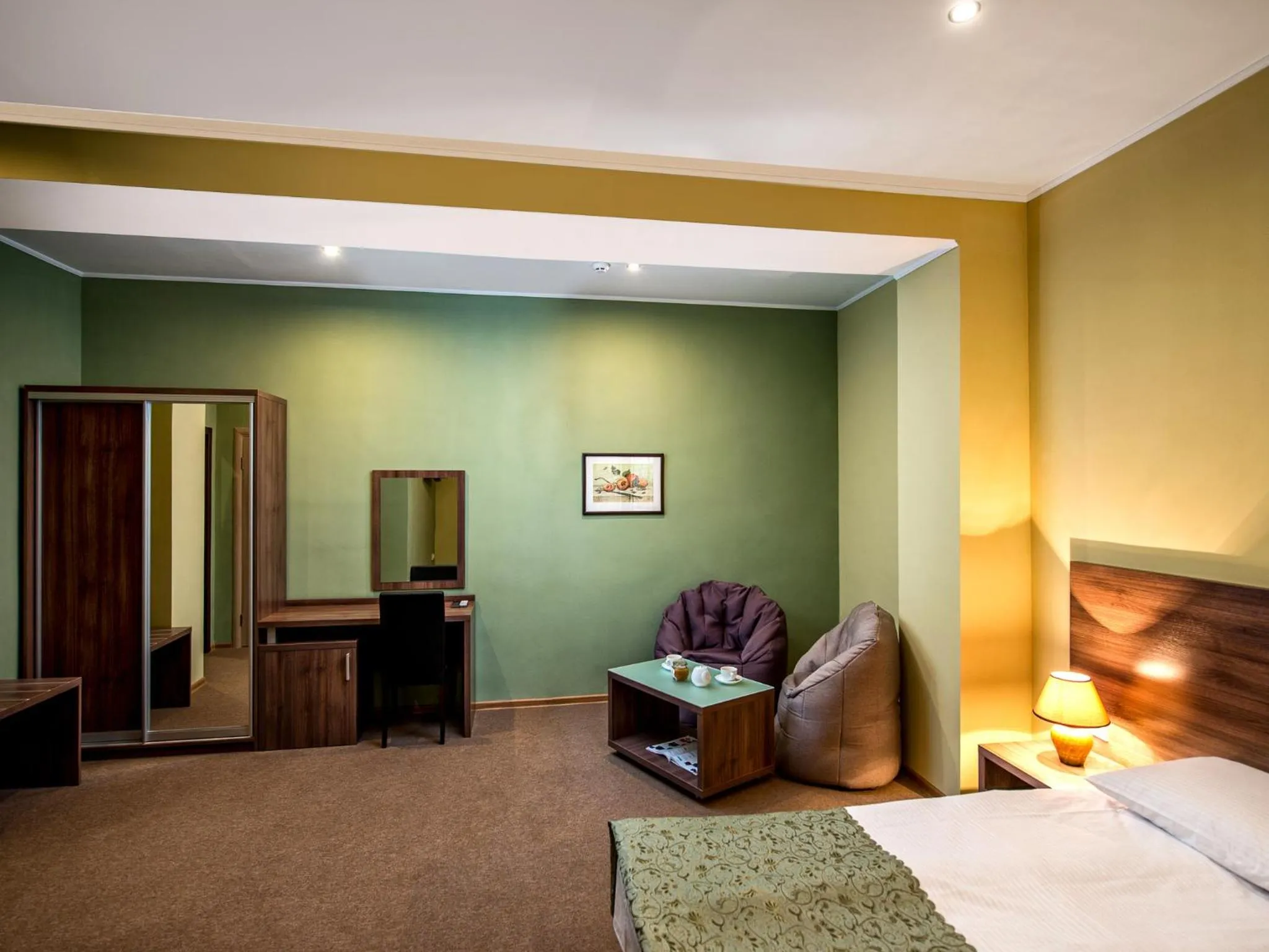 Photo of the whole room, Bed in Lviv Central Jam Hotel