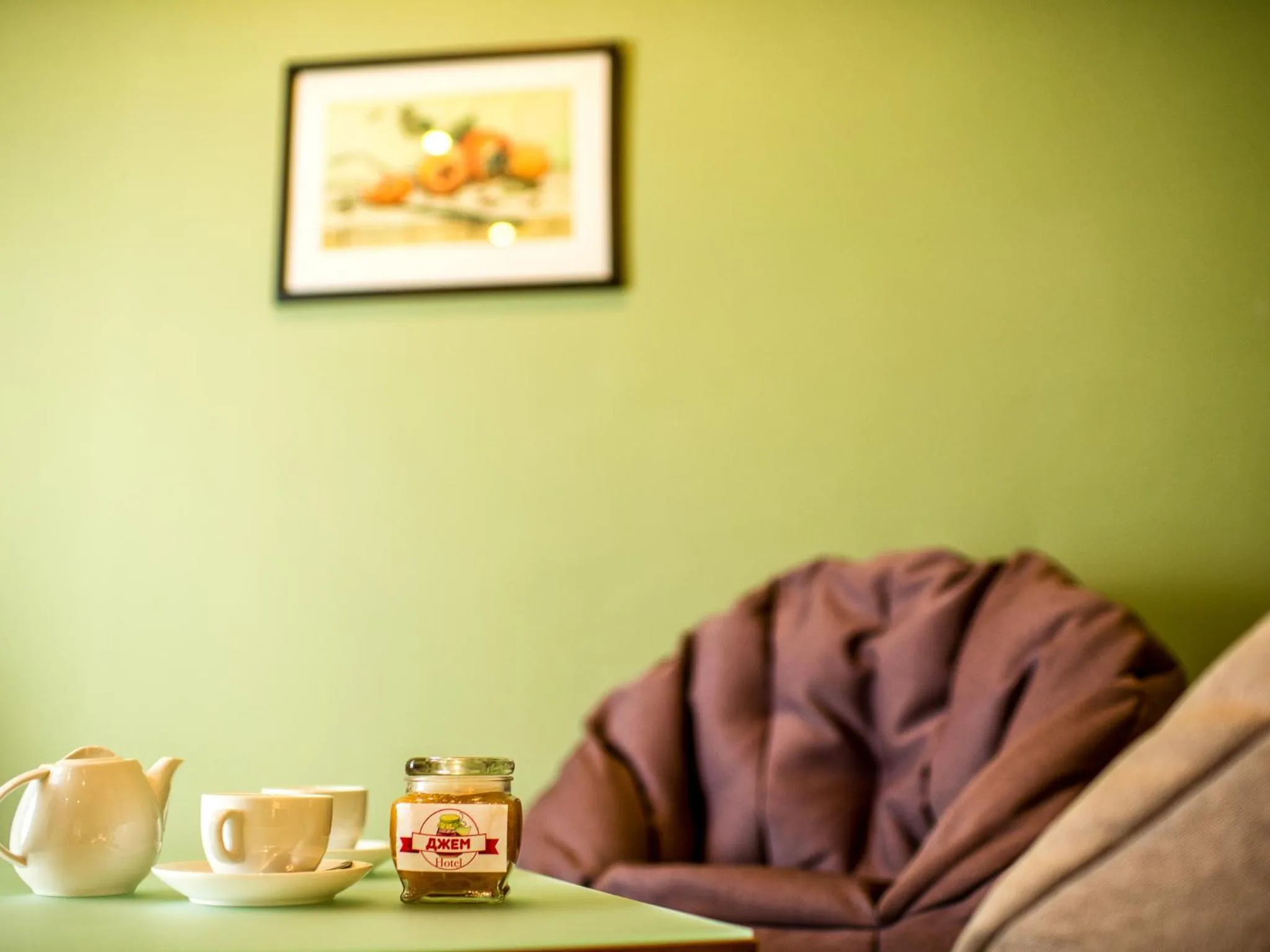 Decorative detail in Lviv Central Jam Hotel