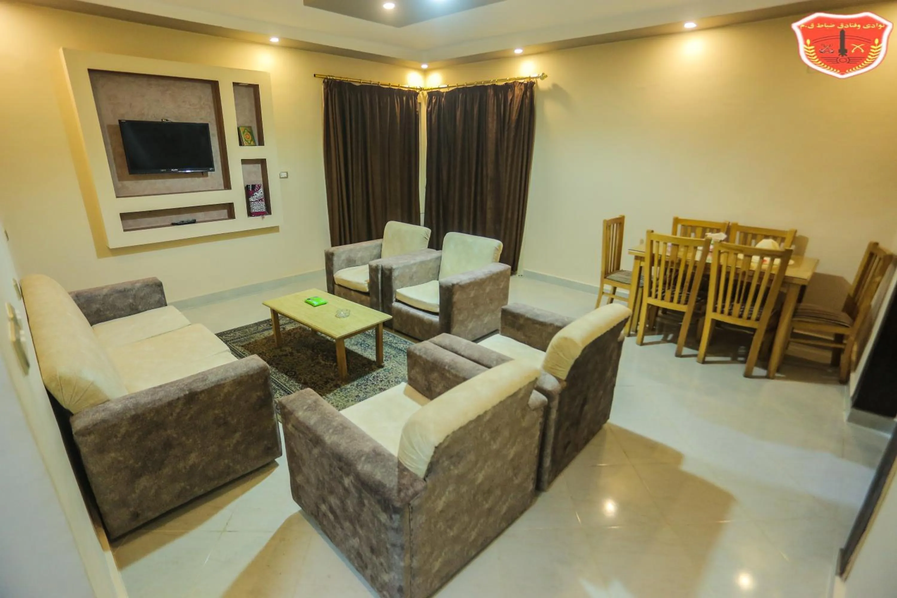 Living room in Maamoura Armed Forces Apartments