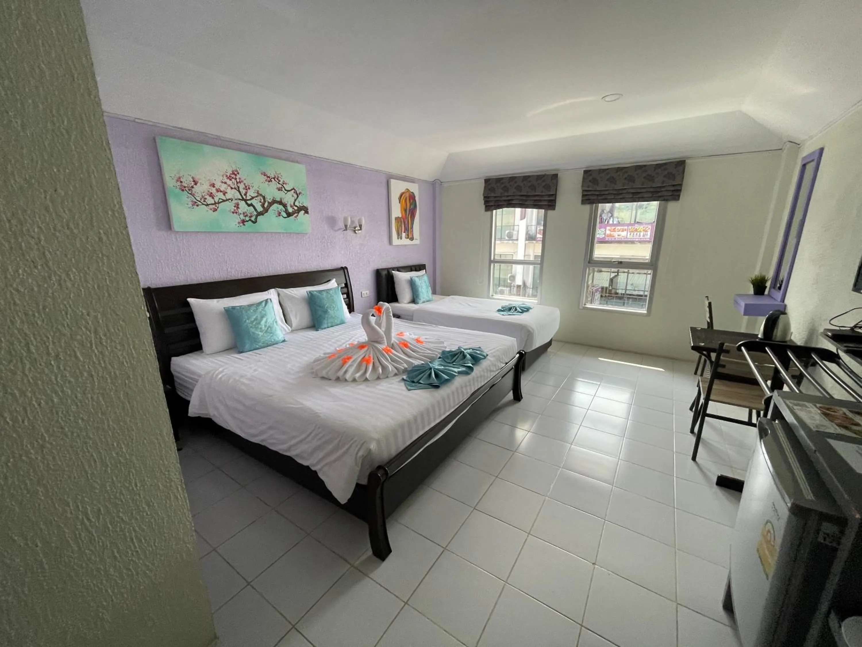 Bedroom, Bed in Samui Green Hotel