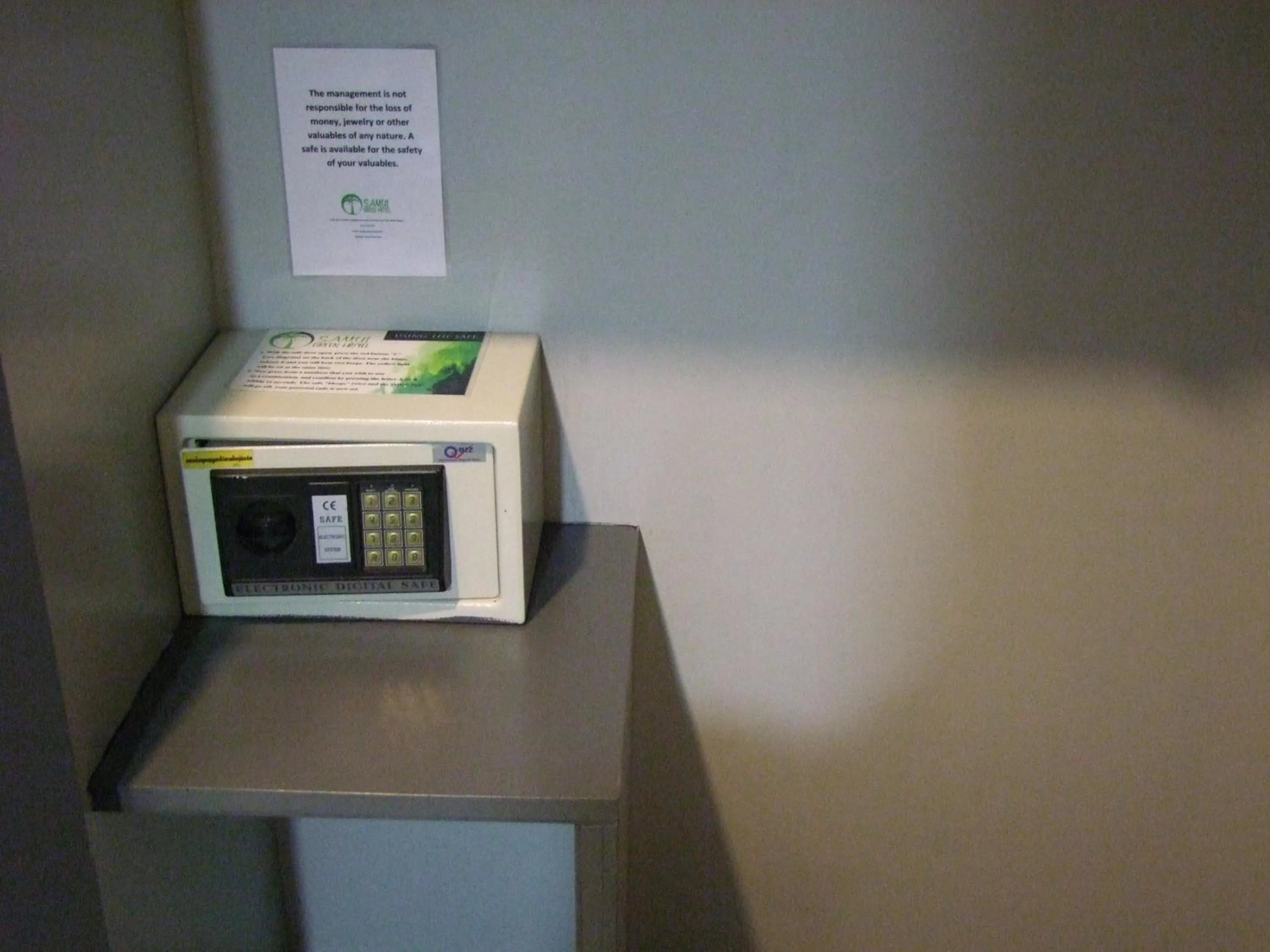 safe in Samui Green Hotel