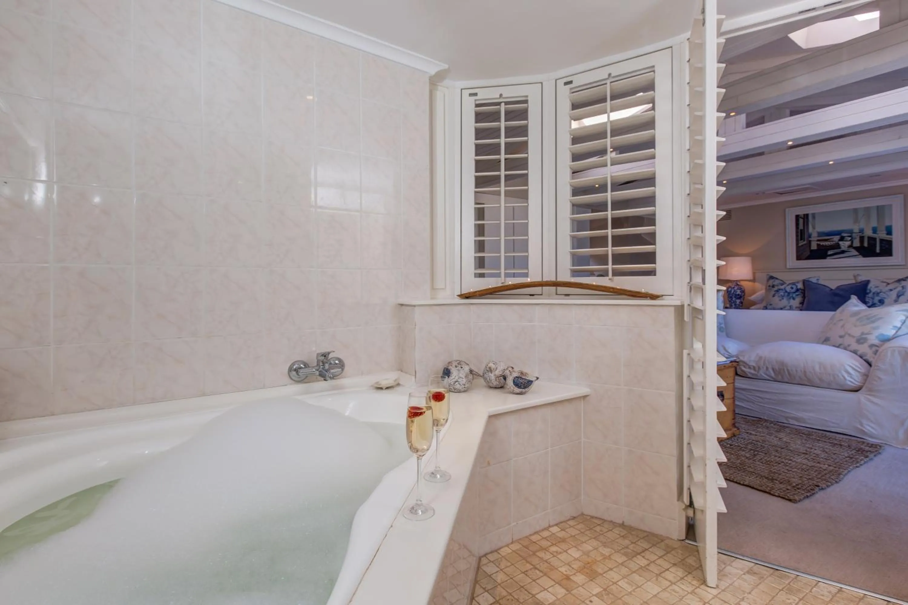 Bathroom, Bed in Amanzi Island Boutique Hotel