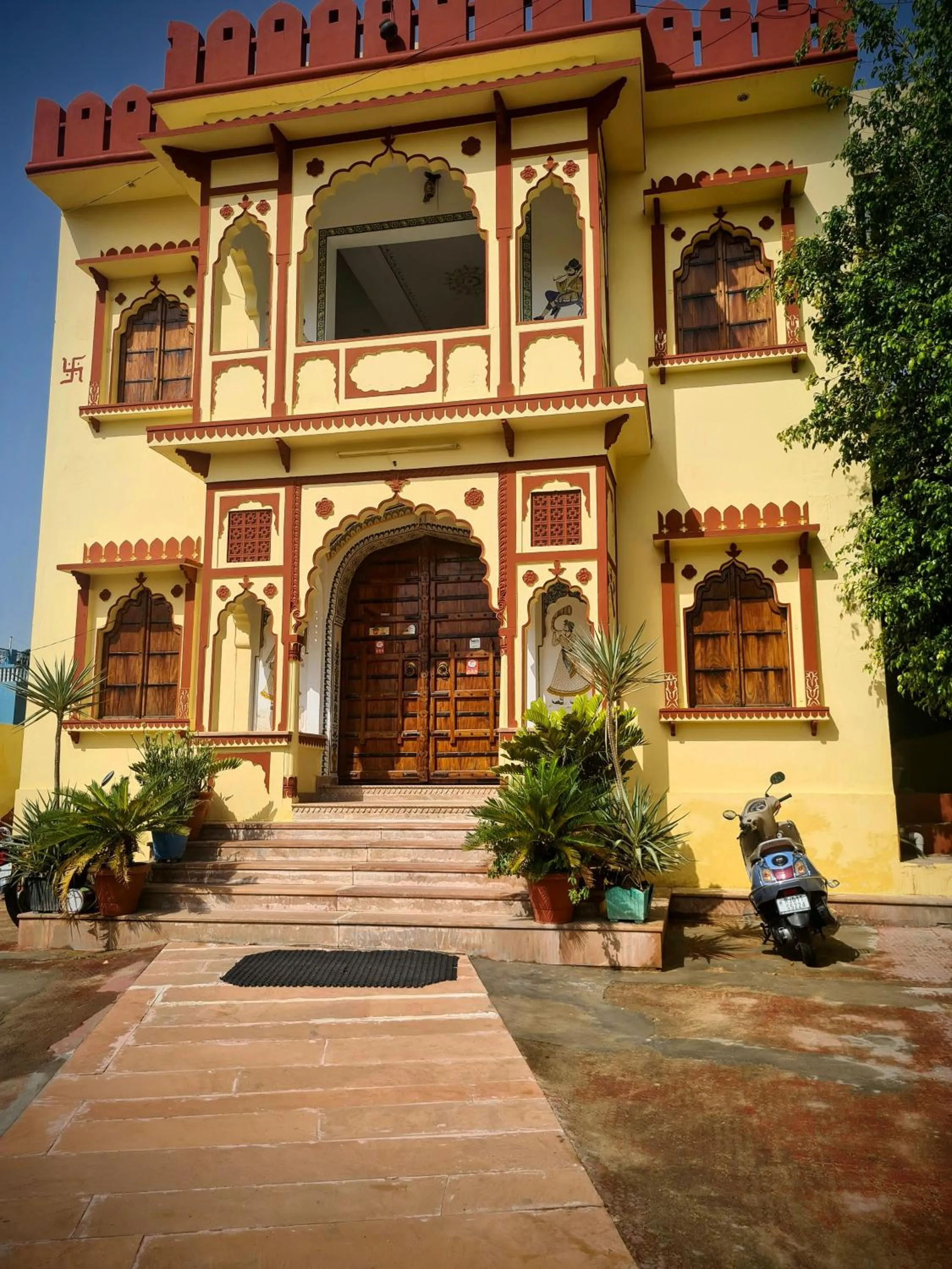Facade/entrance in Hotel Green Haveli - A Heritage and Hill View Hotel , Pushkar