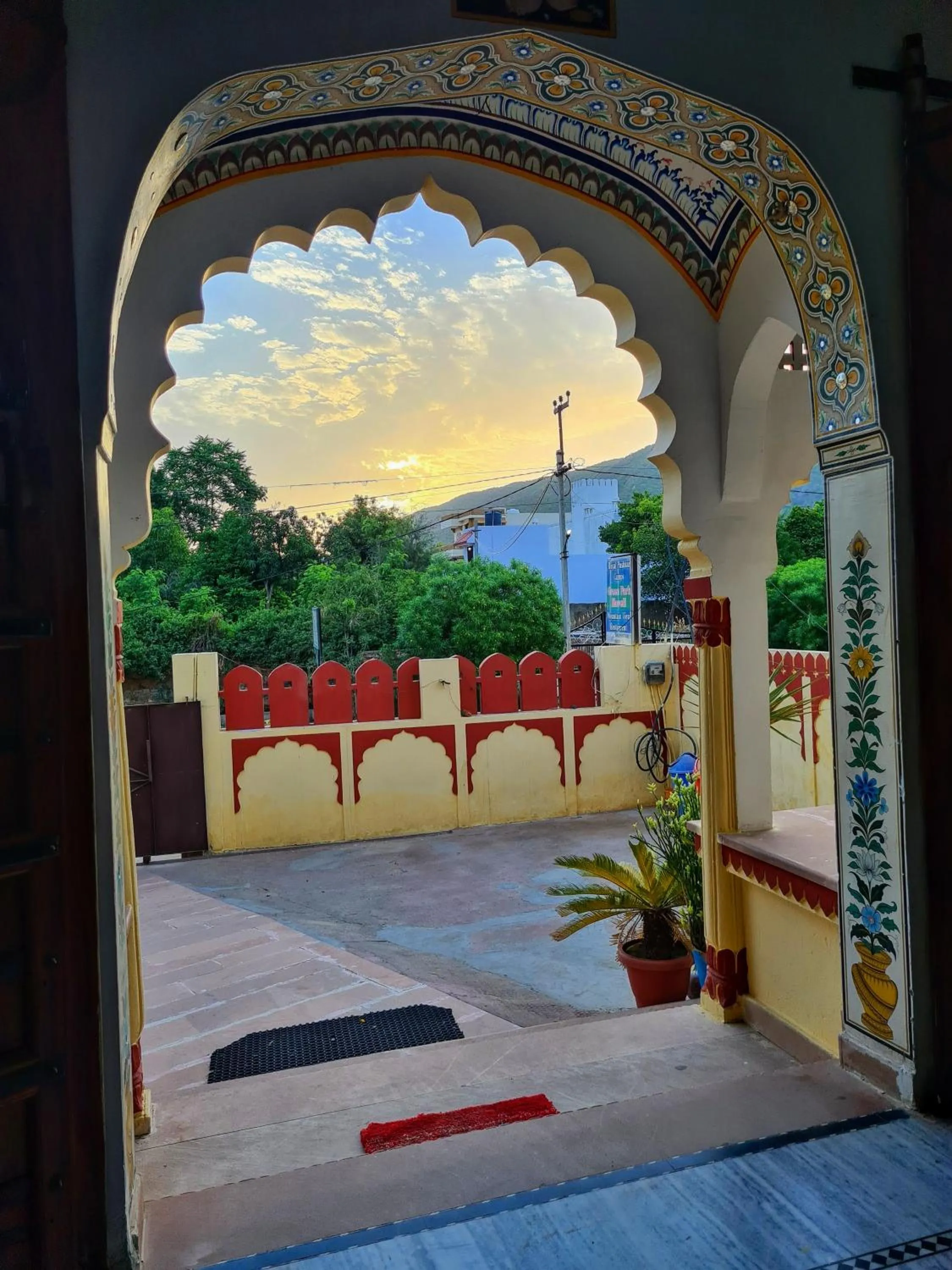 Patio in Hotel Green Haveli - A Heritage and Hill View Hotel , Pushkar