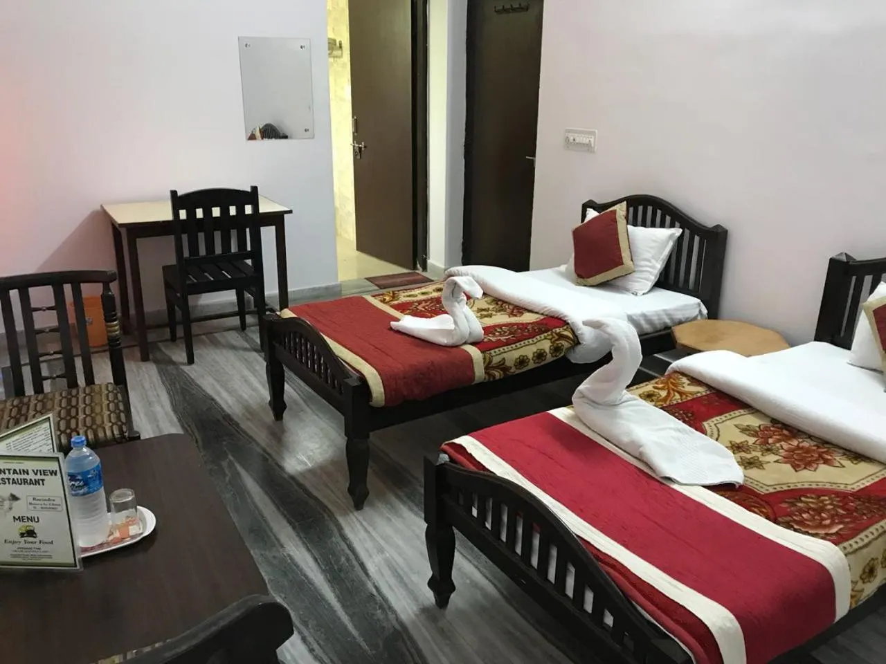 Bed in Hotel Green Haveli - A Heritage and Hill View Hotel , Pushkar