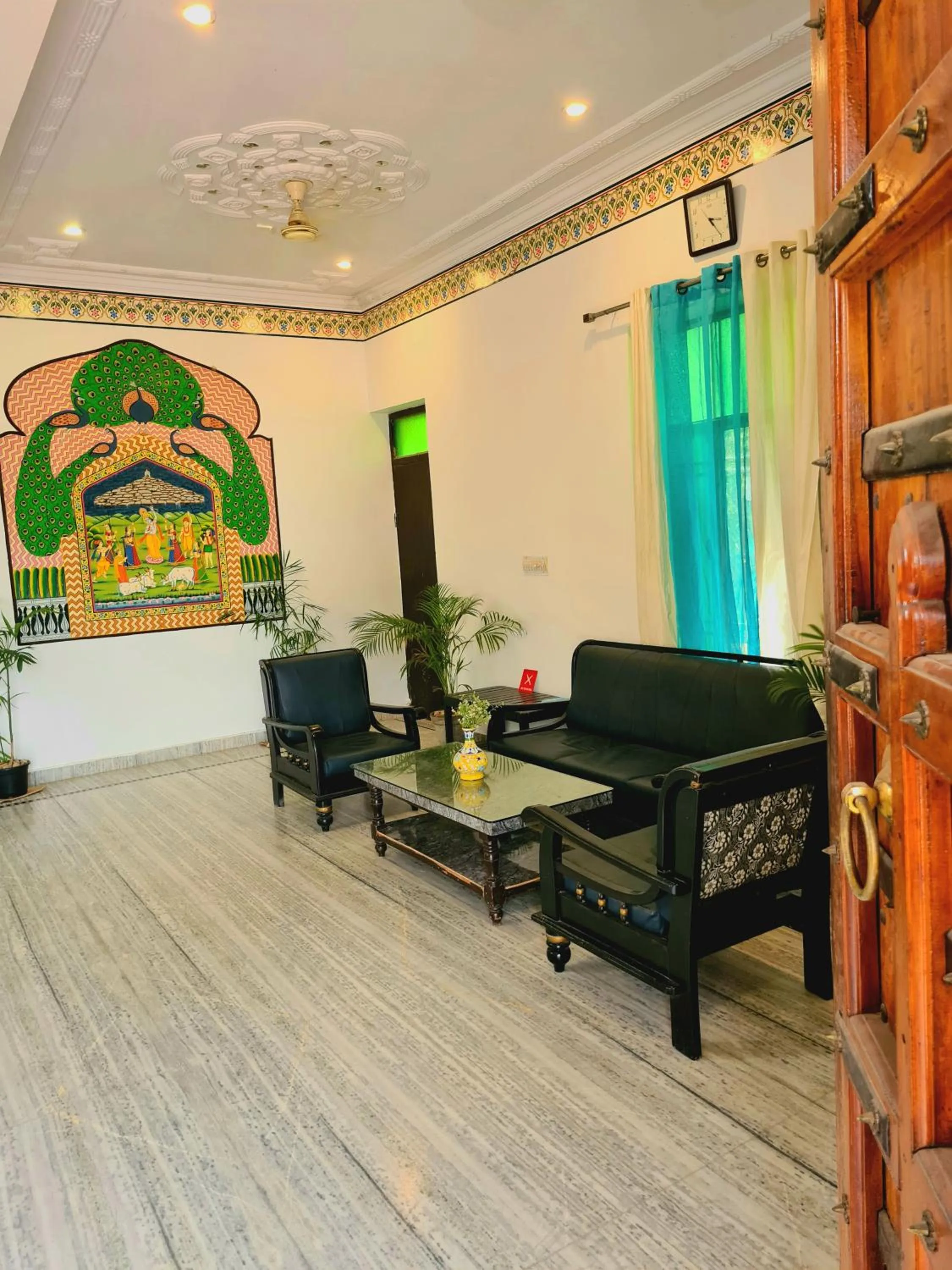 Lobby or reception in Hotel Green Haveli - A Heritage and Hill View Hotel , Pushkar