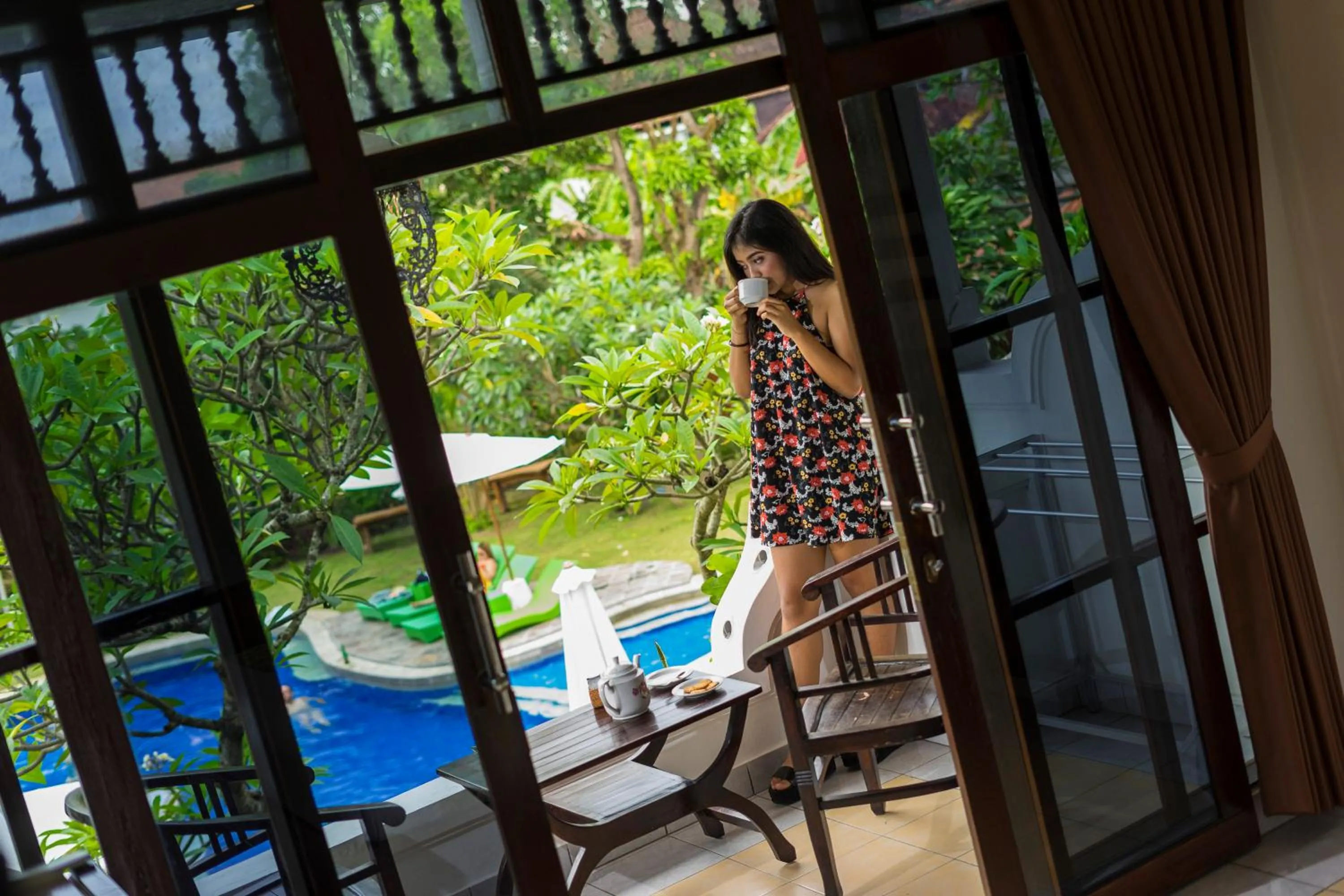 Pool view in Bali Wirasana Inn