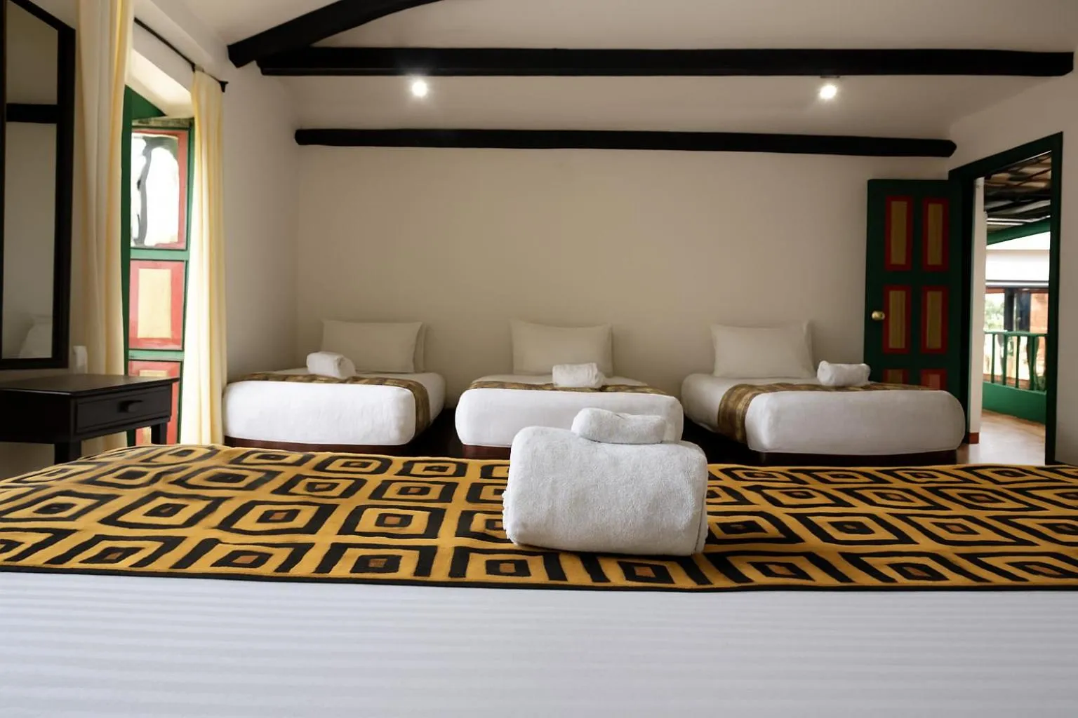 Bed in Mongui Plaza Hotel