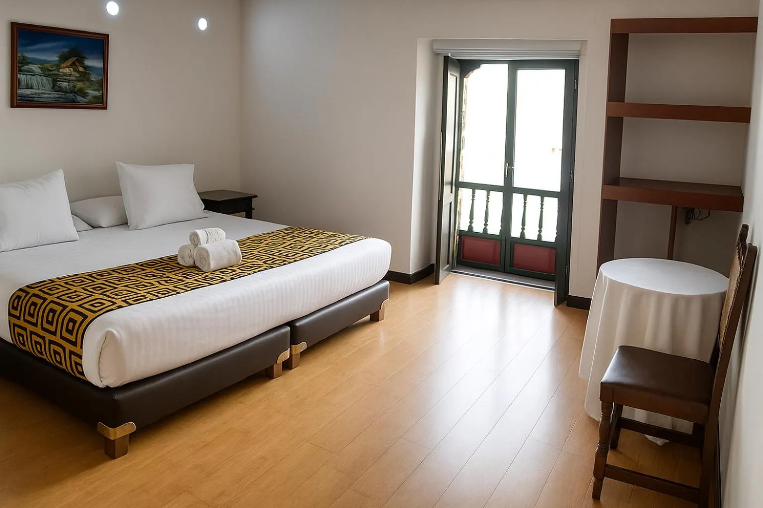 Bed in Mongui Plaza Hotel