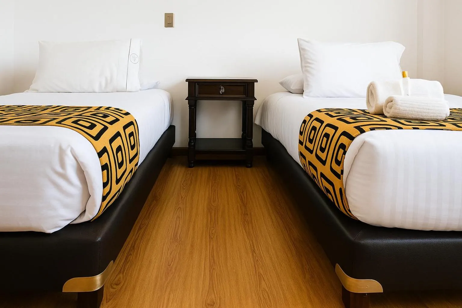 Bed in Mongui Plaza Hotel