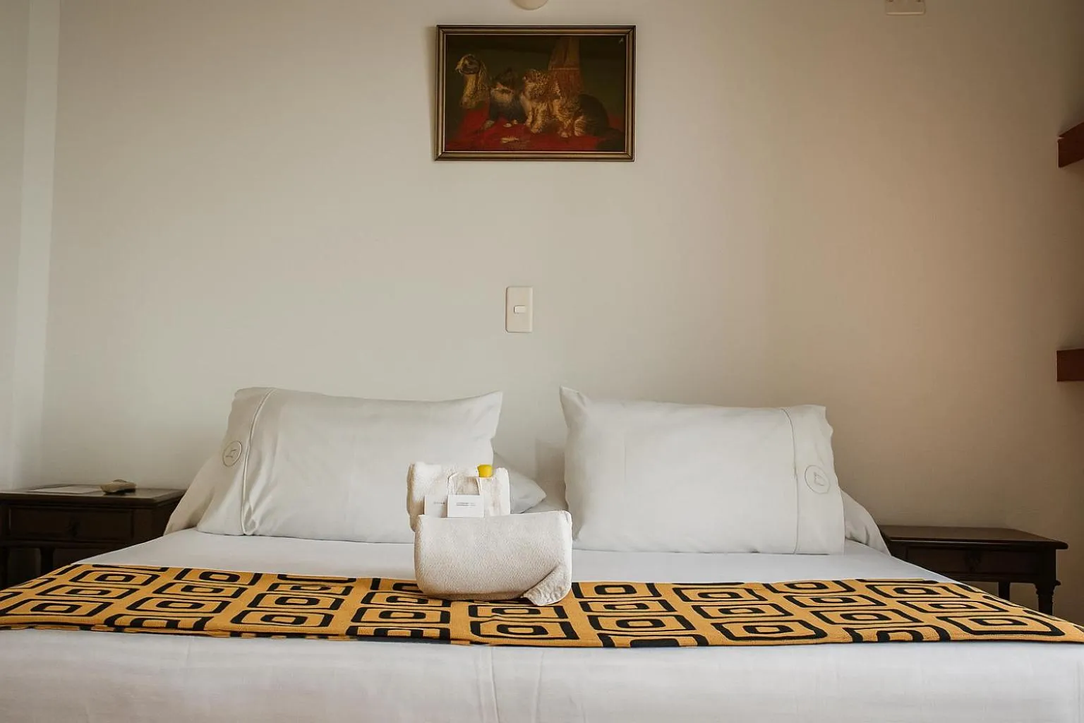 Bed in Mongui Plaza Hotel