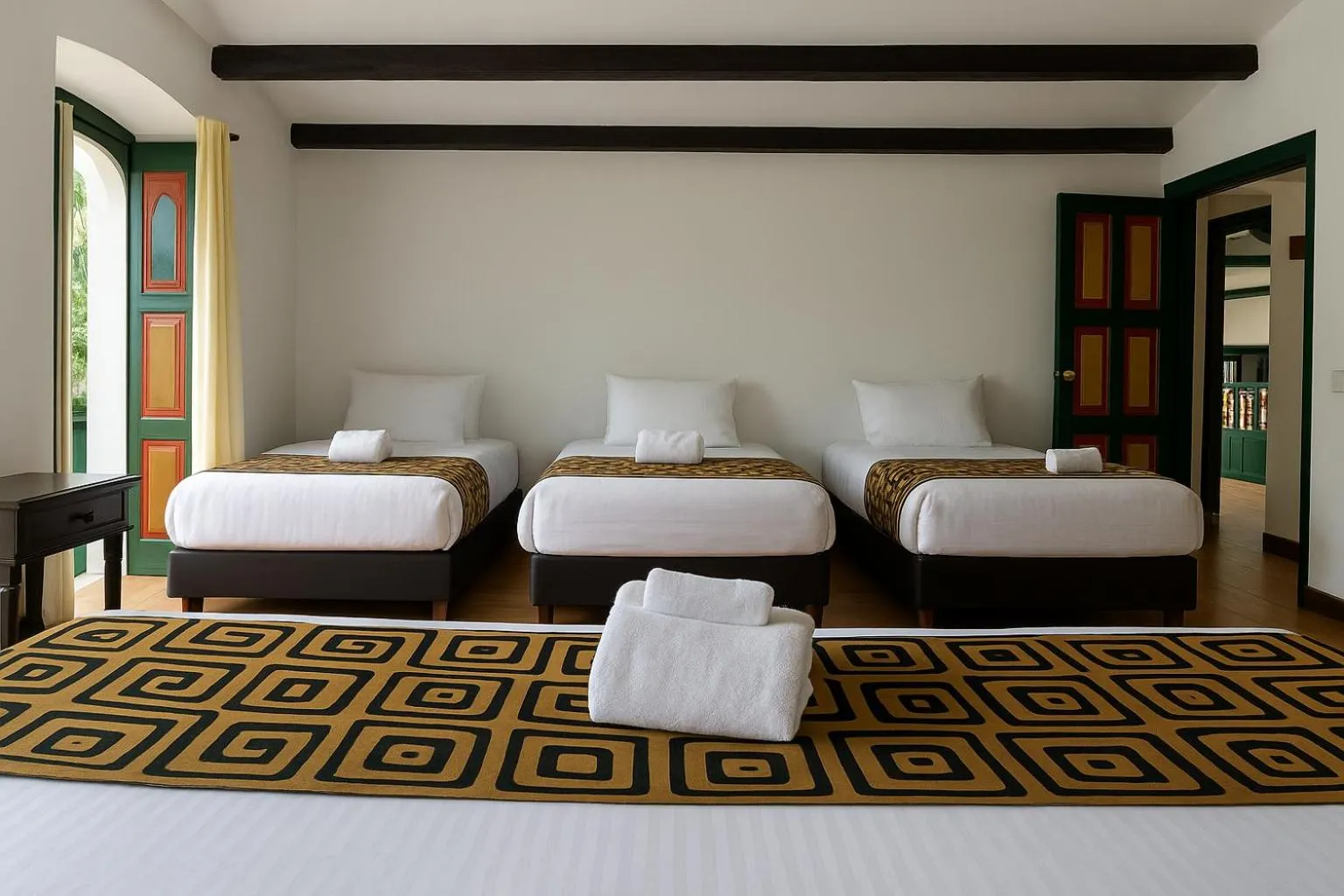 Bed in Mongui Plaza Hotel