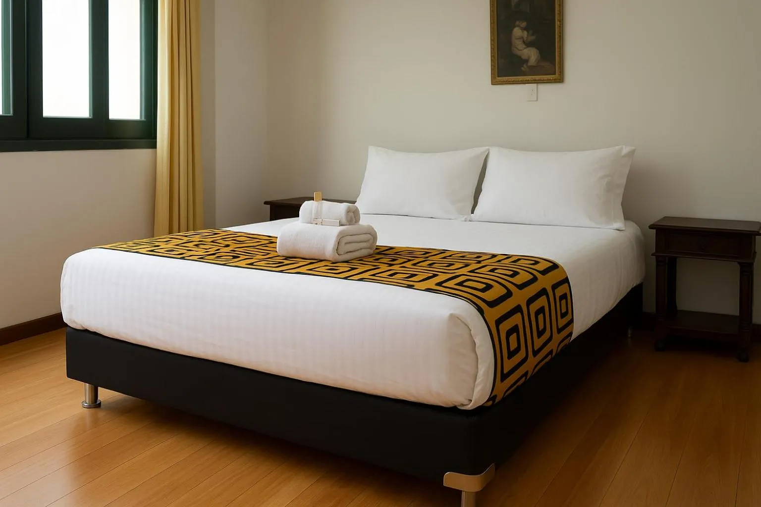 Bed in Mongui Plaza Hotel