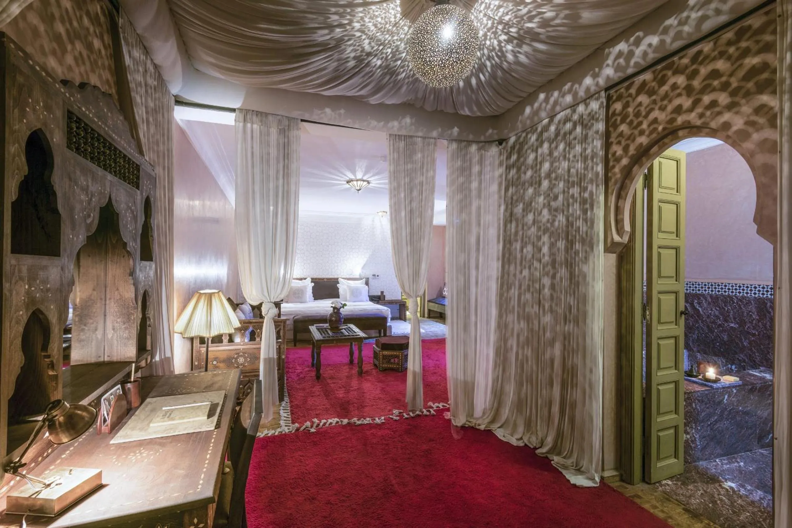 Bedroom, Bed in Almaha Marrakech Restaurant & SPA