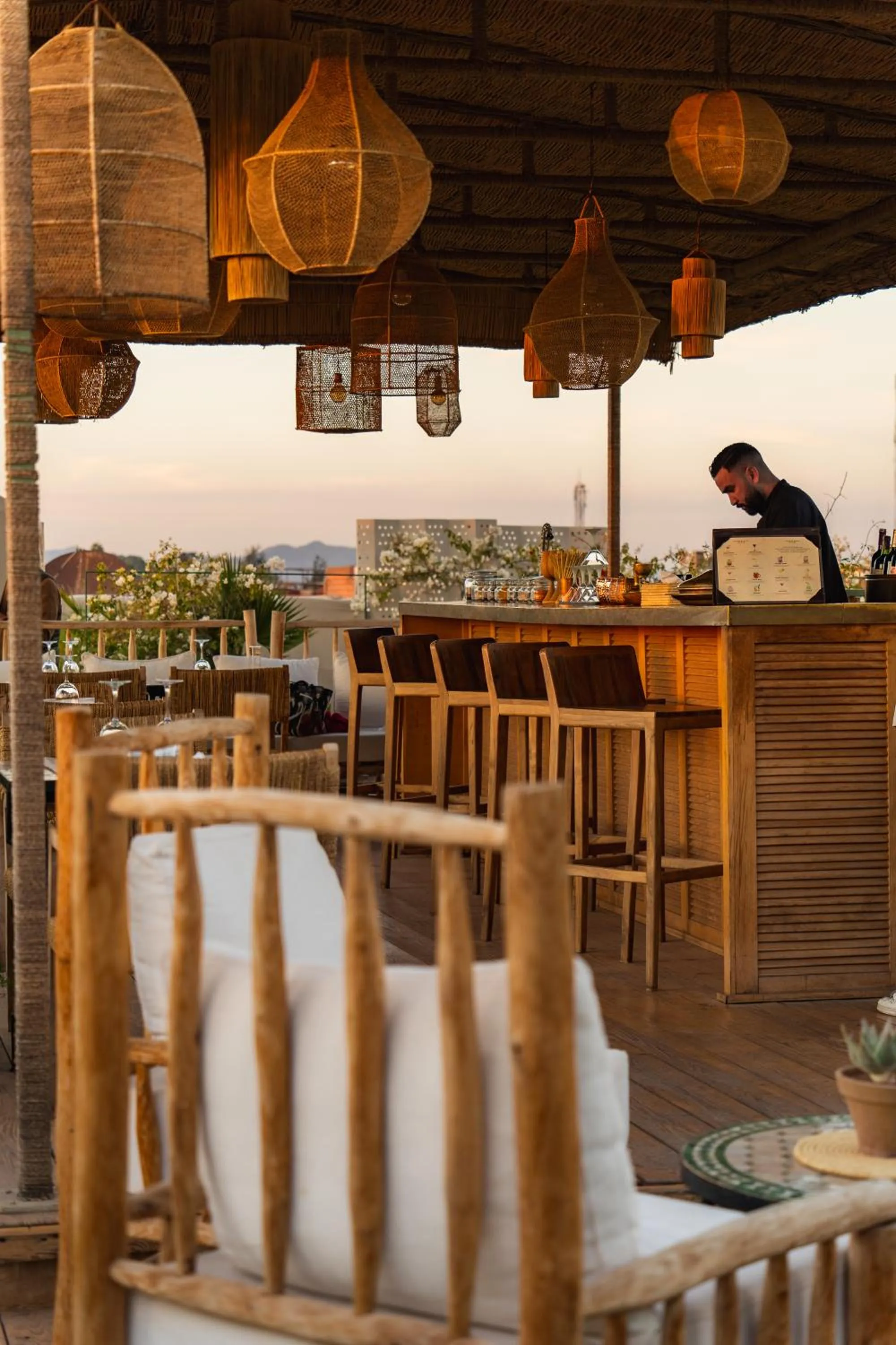 Patio in Almaha Marrakech Restaurant & SPA