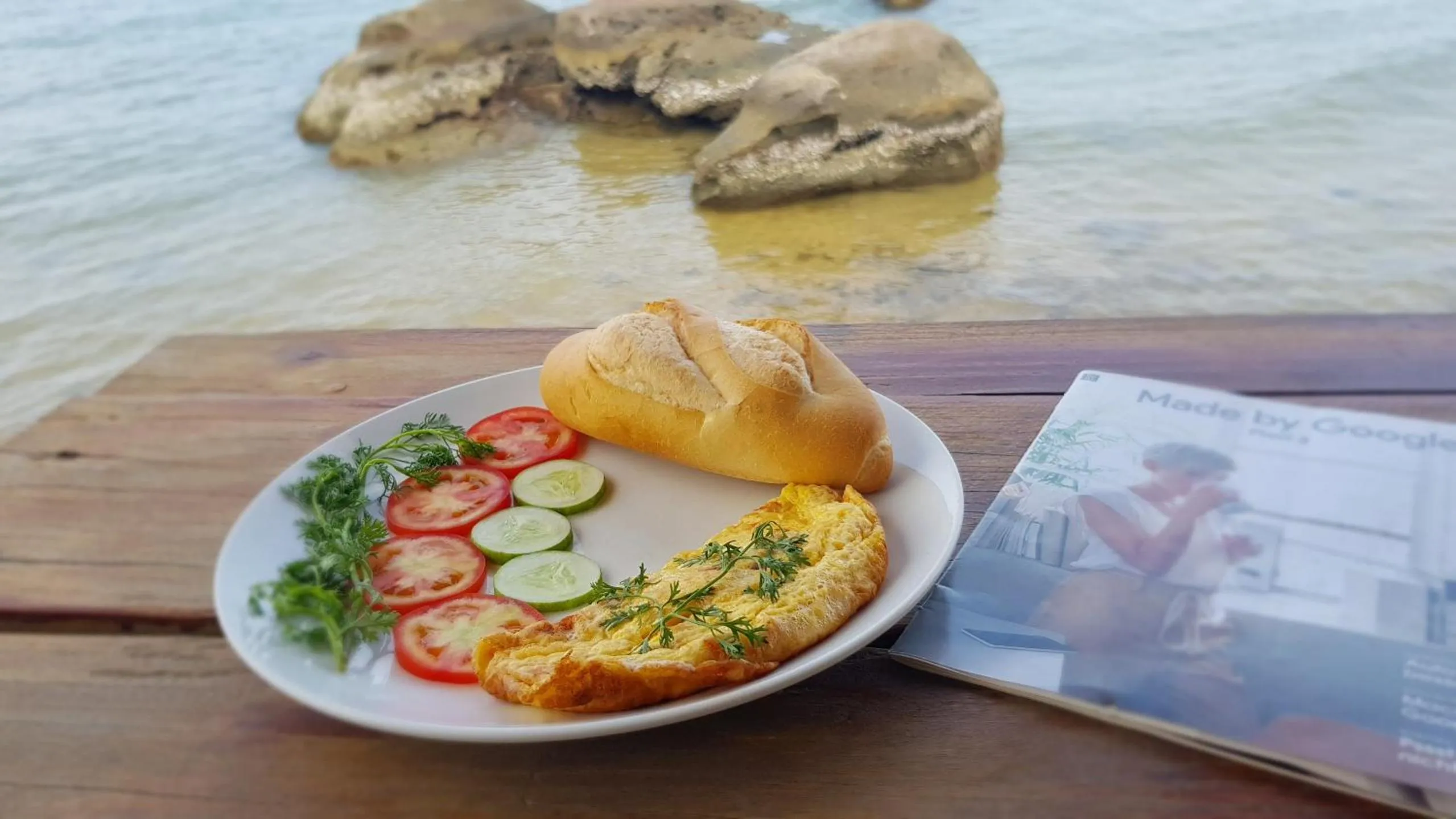 Continental breakfast in Free Beach Resort