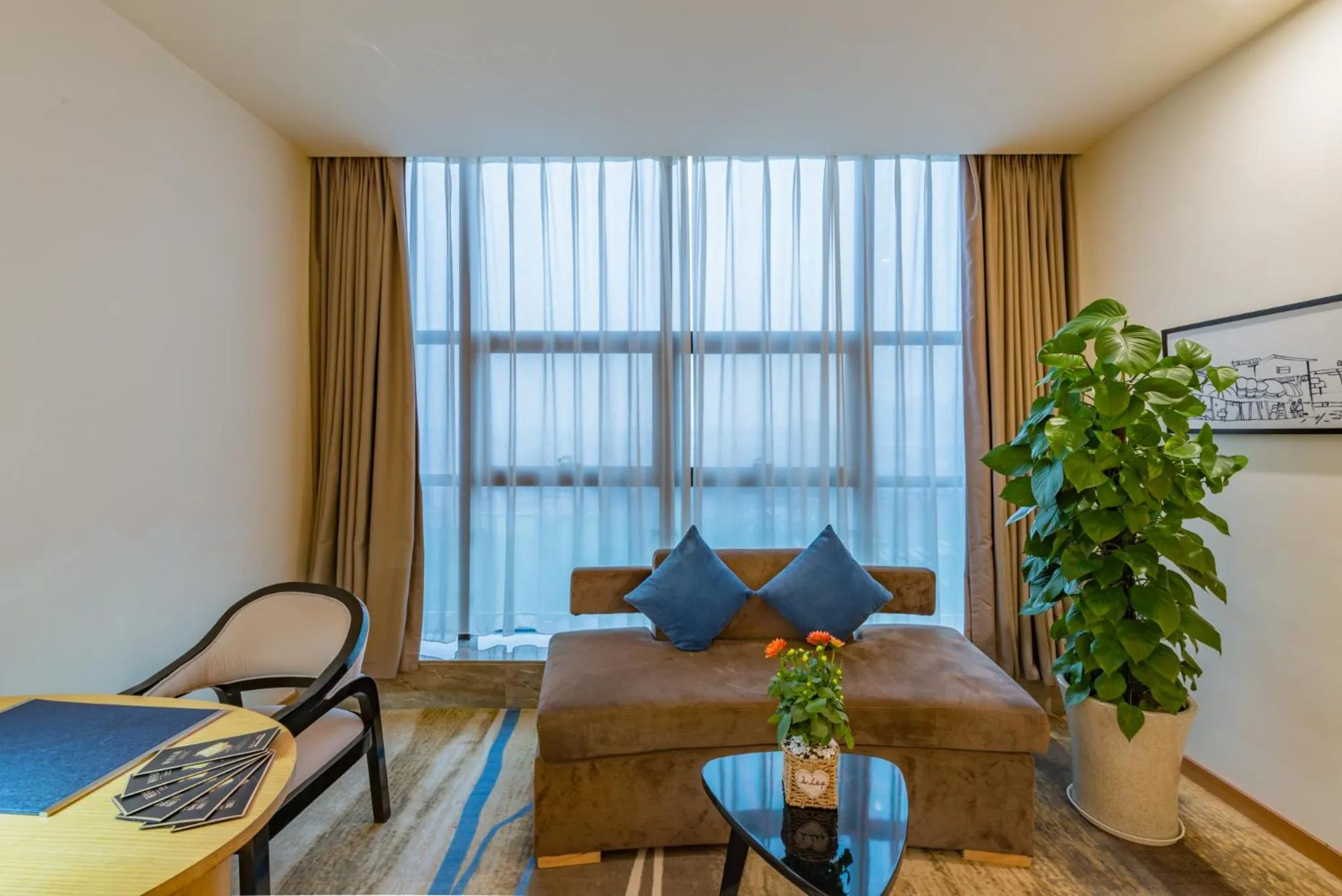 Seating area in Chongqing Shanggao Hotel