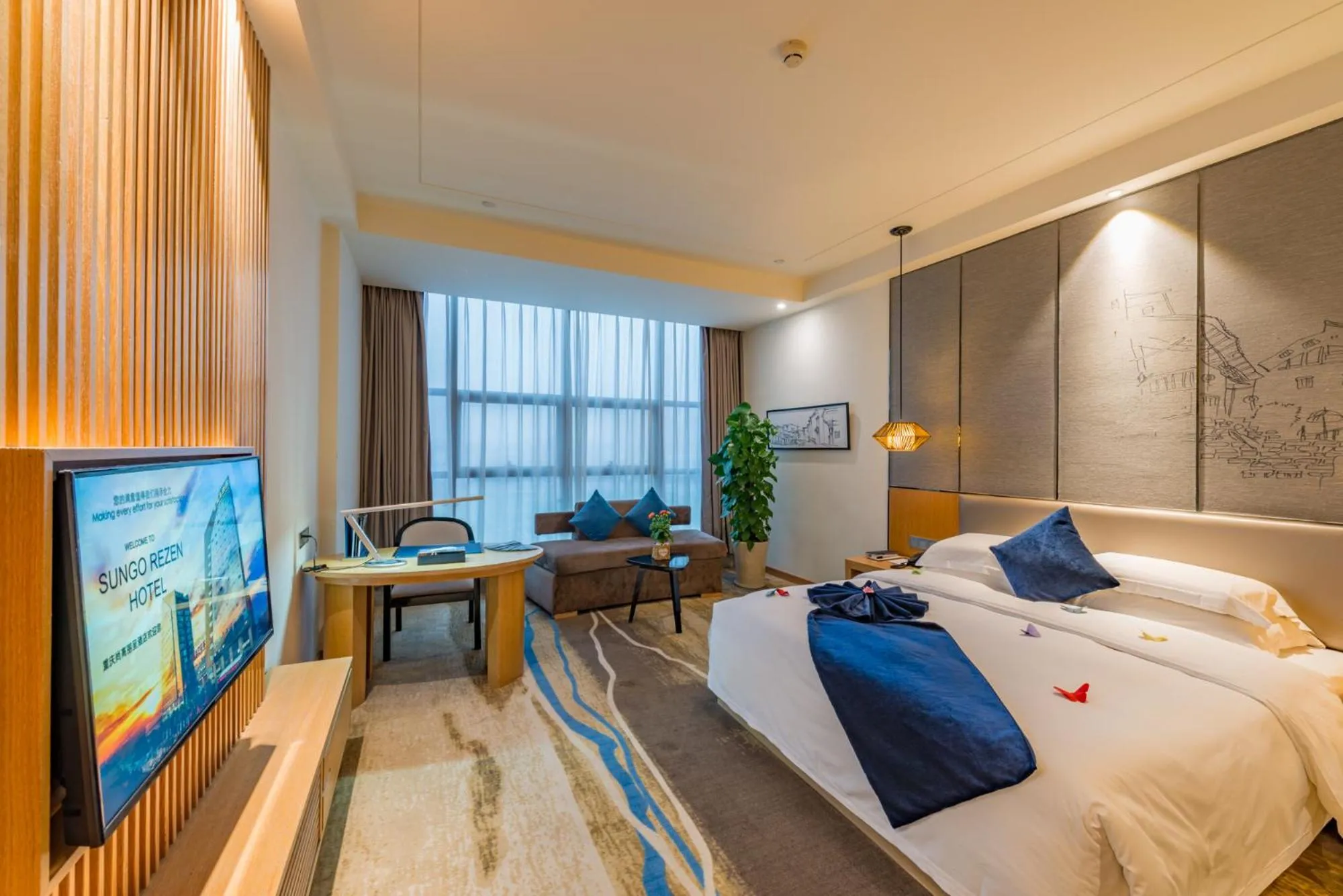 Photo of the whole room in Chongqing Shanggao Hotel