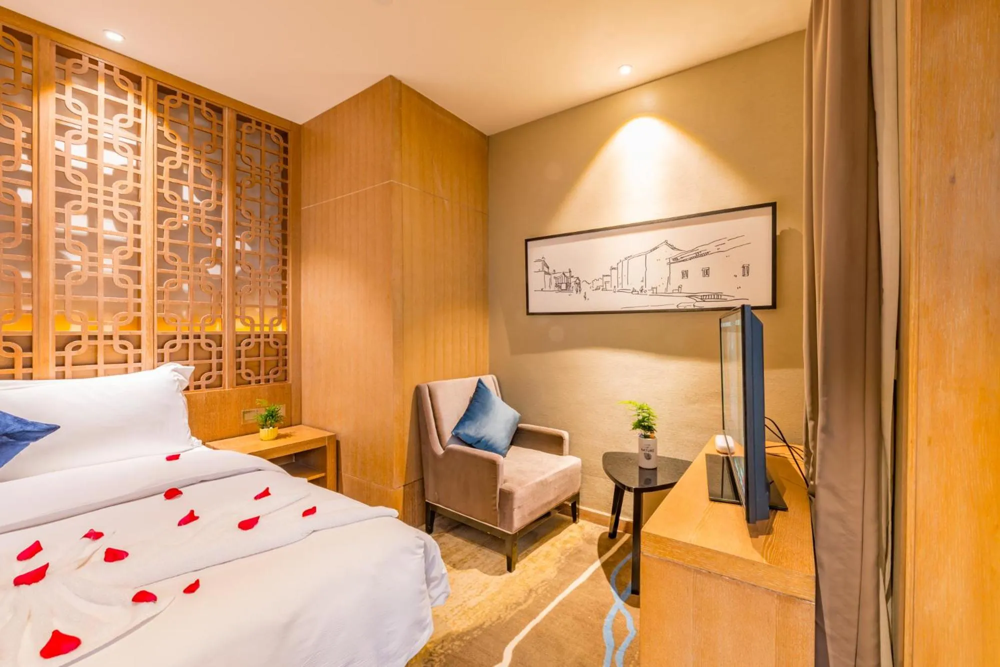 Photo of the whole room in Chongqing Shanggao Hotel