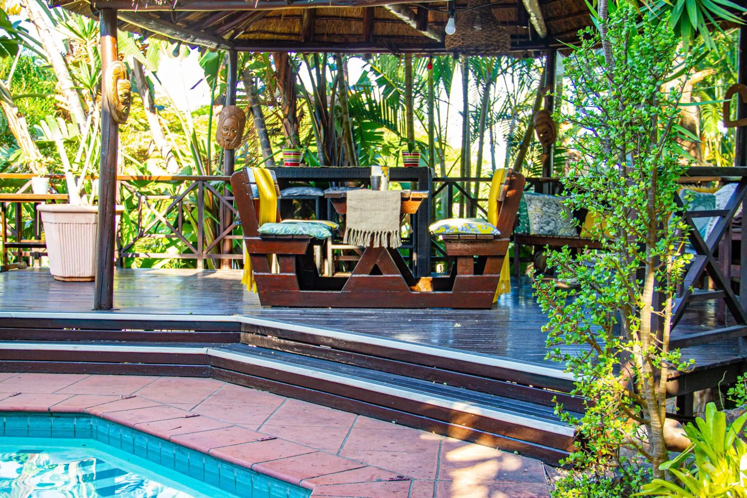 Patio in La Loggia Bed and Breakfast