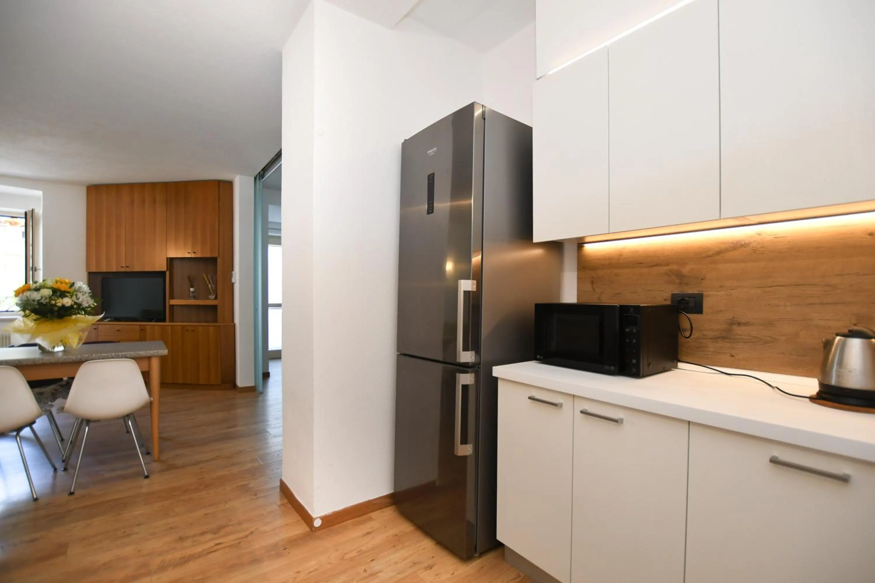 Kitchen or kitchenette in Residenza Alba - Molveno