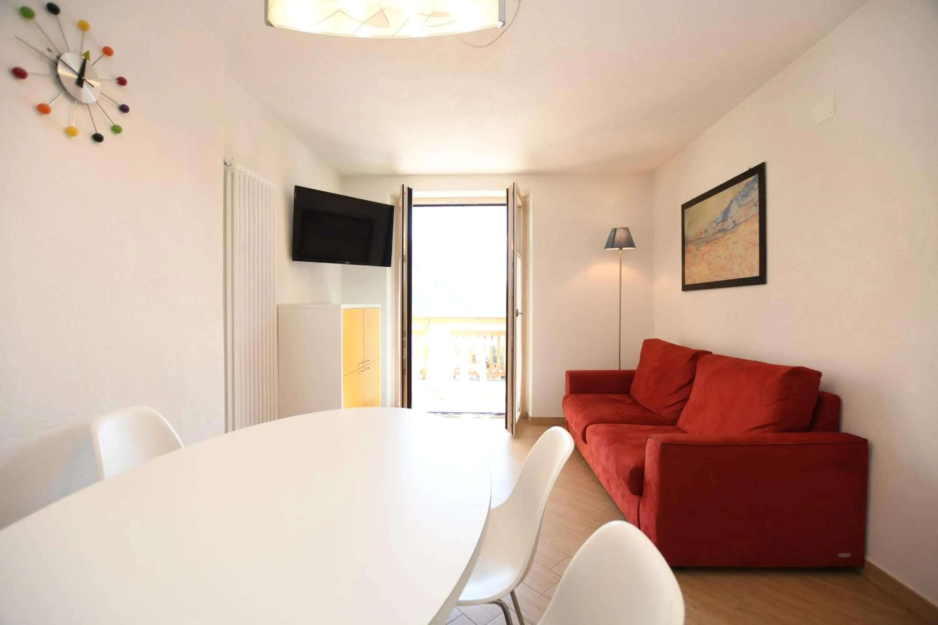 Seating area, Bed in Residenza Alba - Molveno