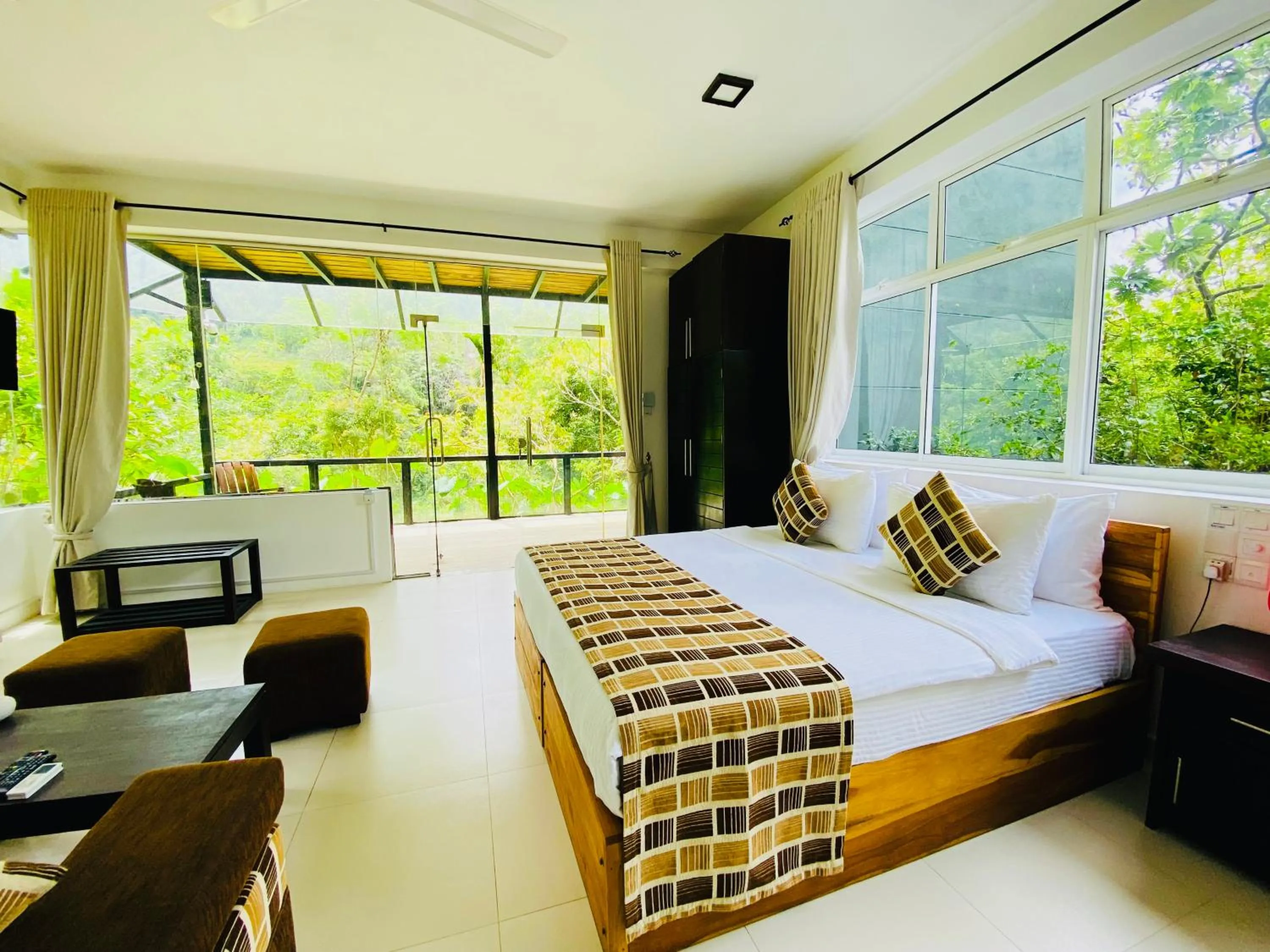 Bed in The Glenrock Wellness Nature Resort