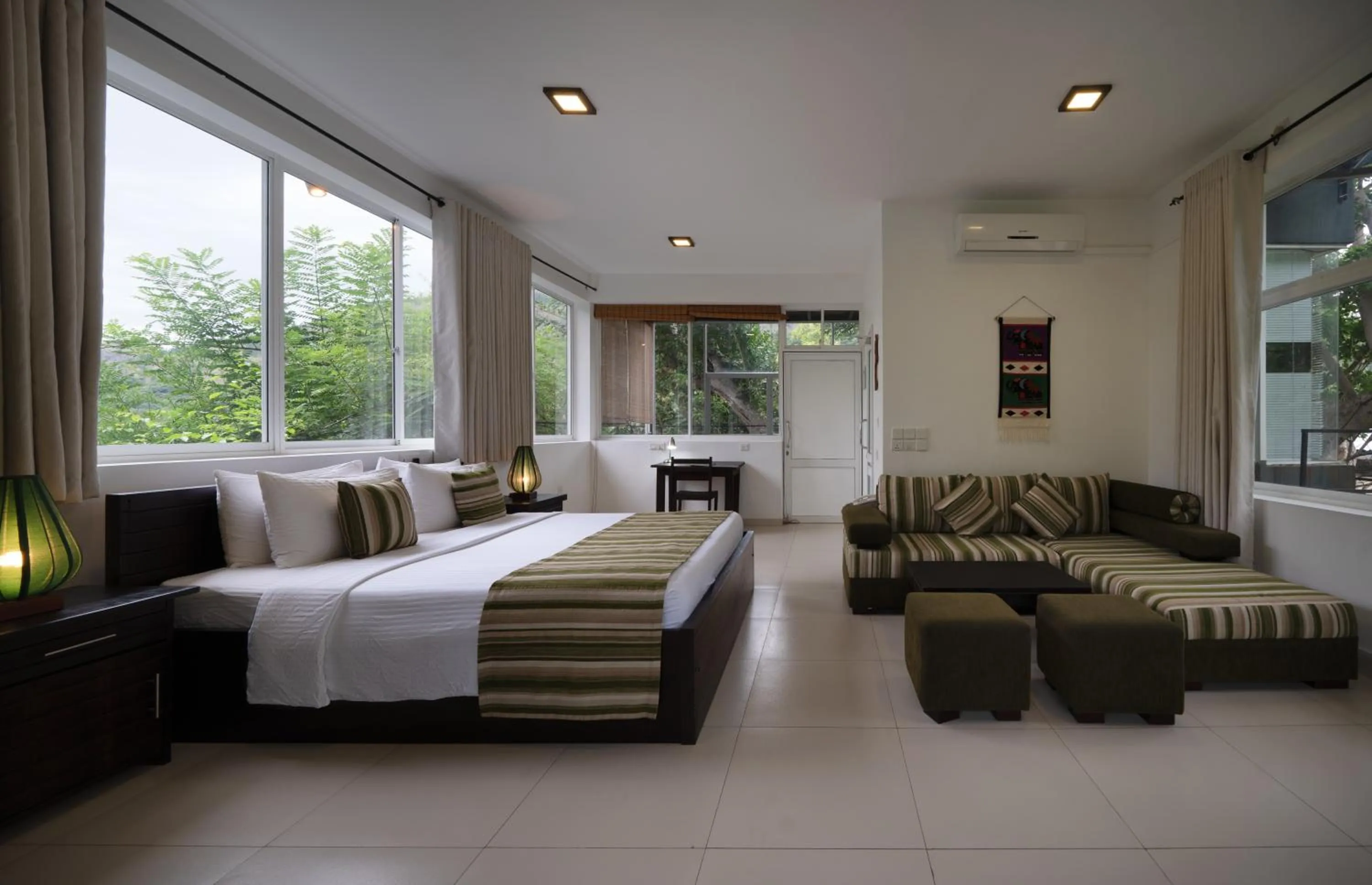 Bed in The Glenrock Wellness Nature Resort