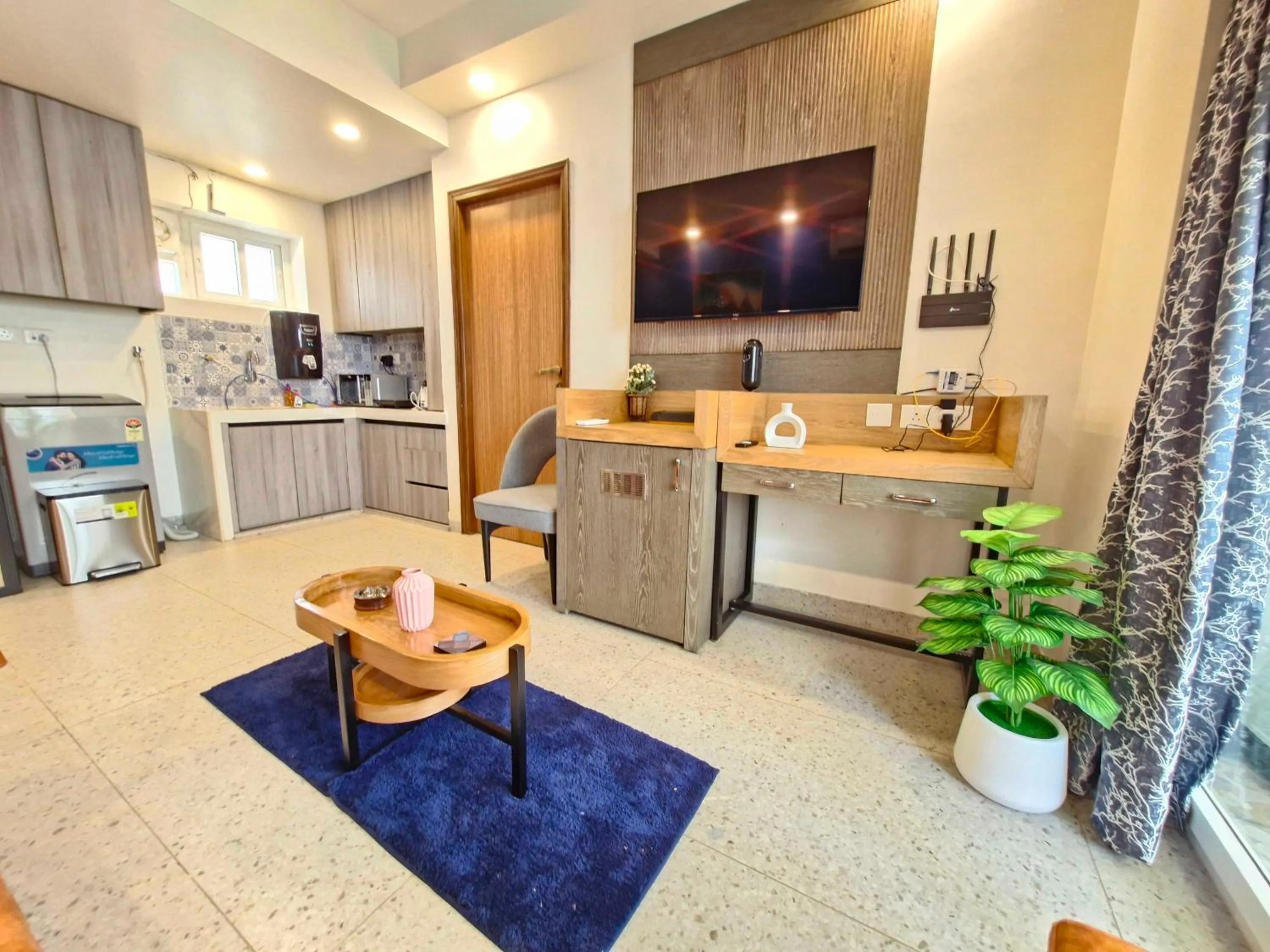 Kitchen or kitchenette in Sereno By Dancenter - 1 BHK Apartment In Siolim