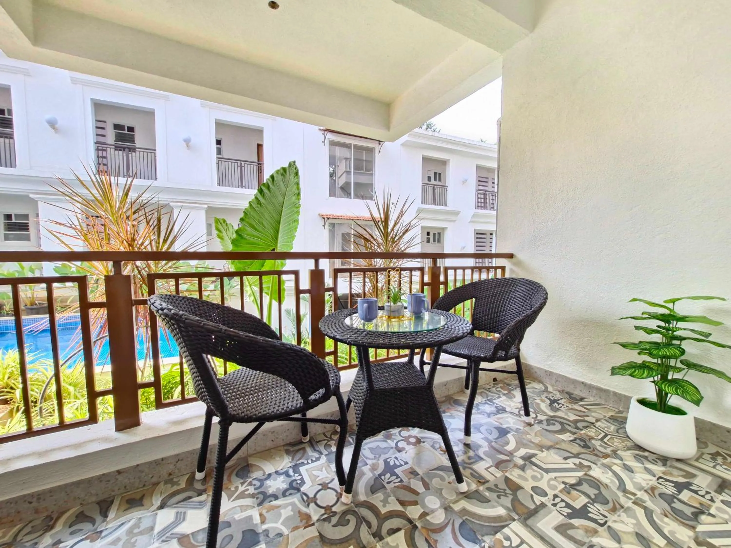 Balcony/Terrace in Sereno By Dancenter - 1 BHK Apartment In Siolim
