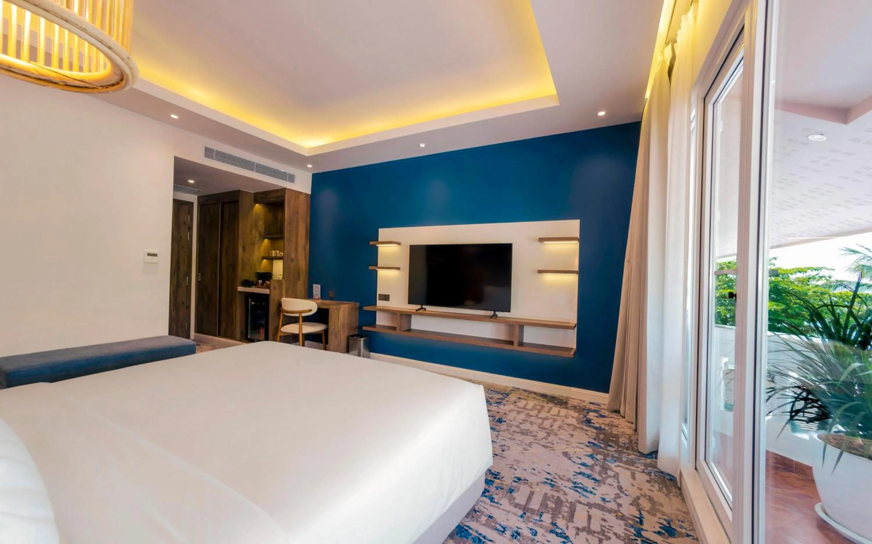 Bed in Queenco Hotel & Casino