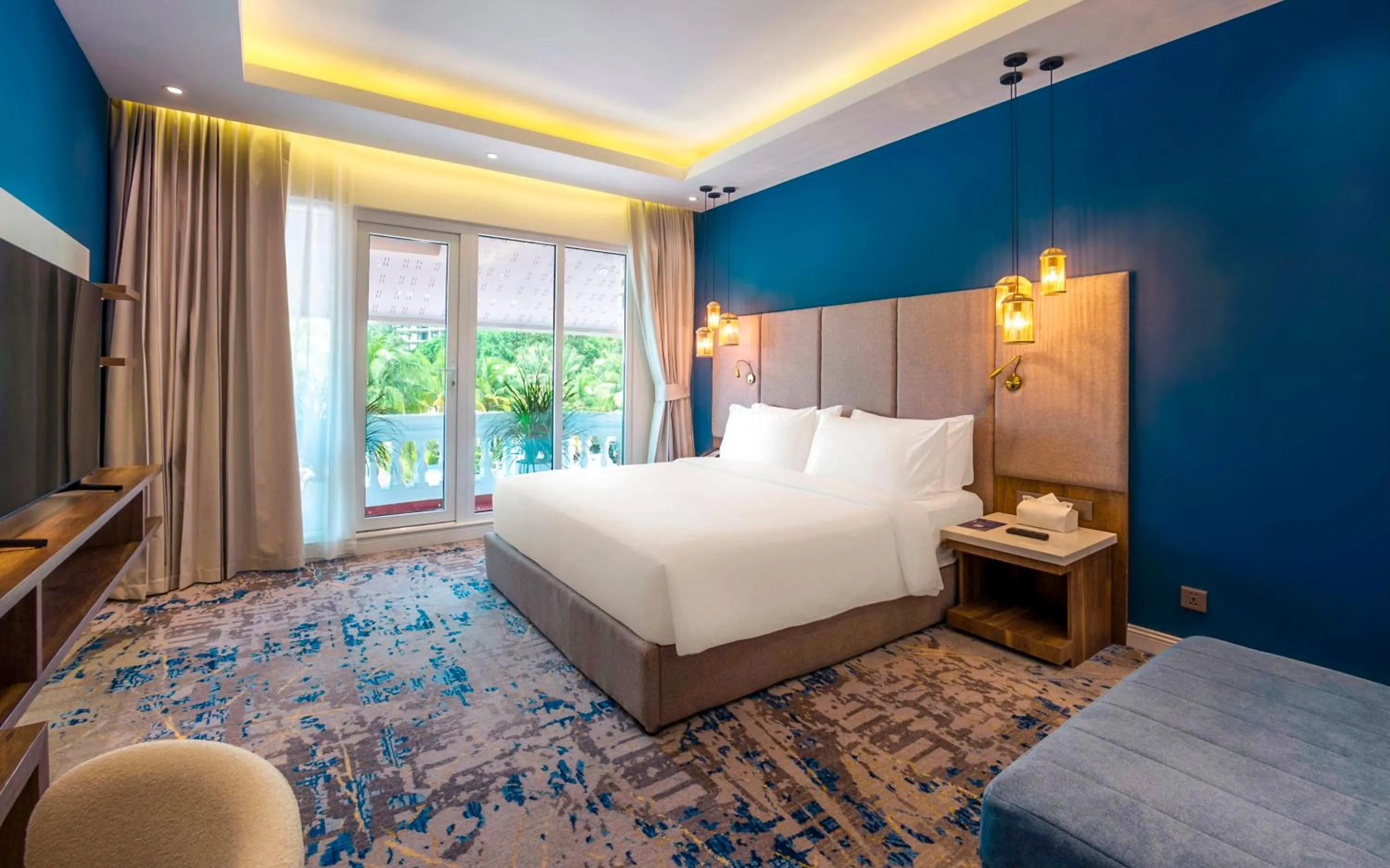 Bed in Queenco Hotel & Casino