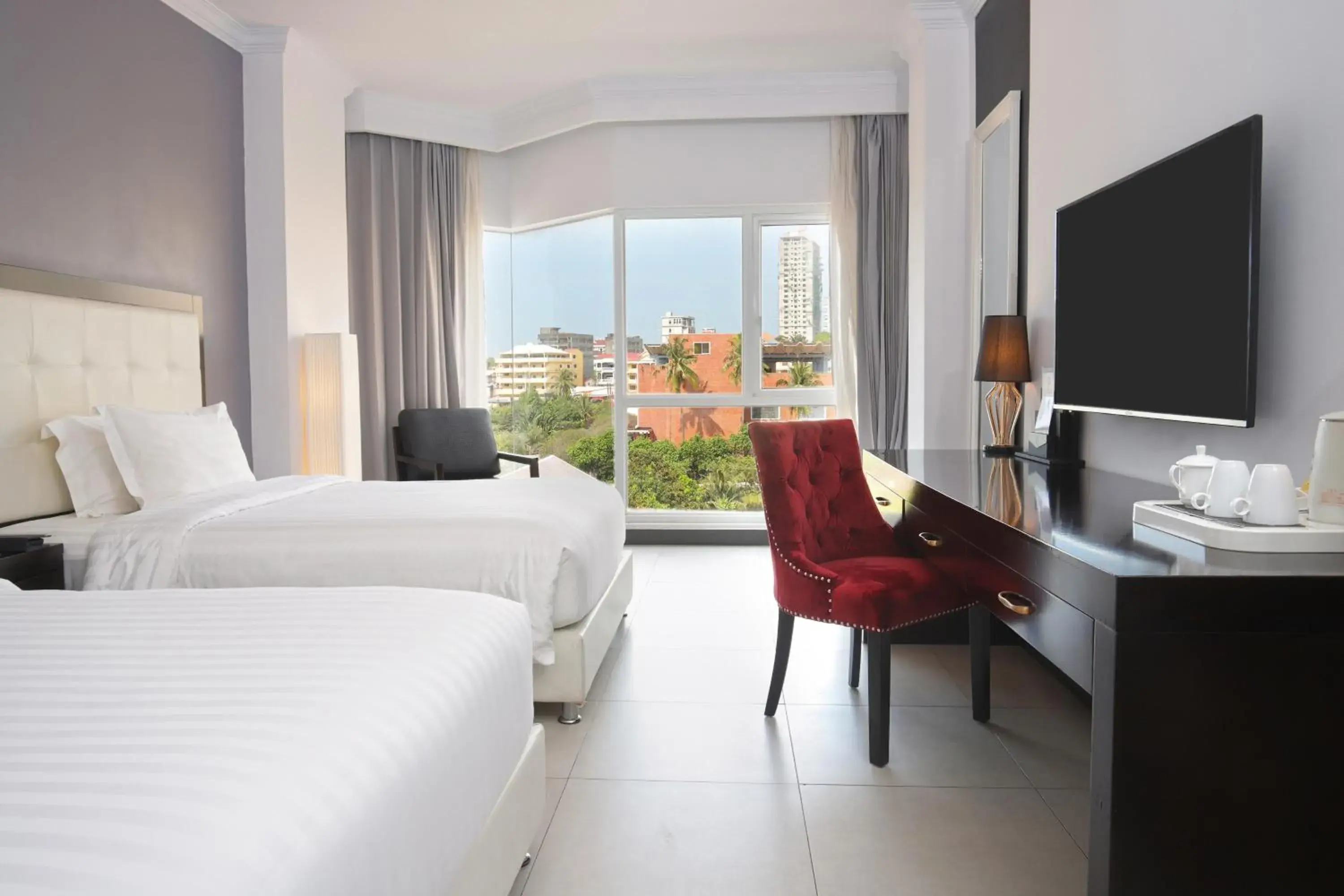 Deluxe Twin Room Tower Building in Queenco Hotel & Casino Deluxe Twin Room Tower Building in Queenco Hotel & Casino