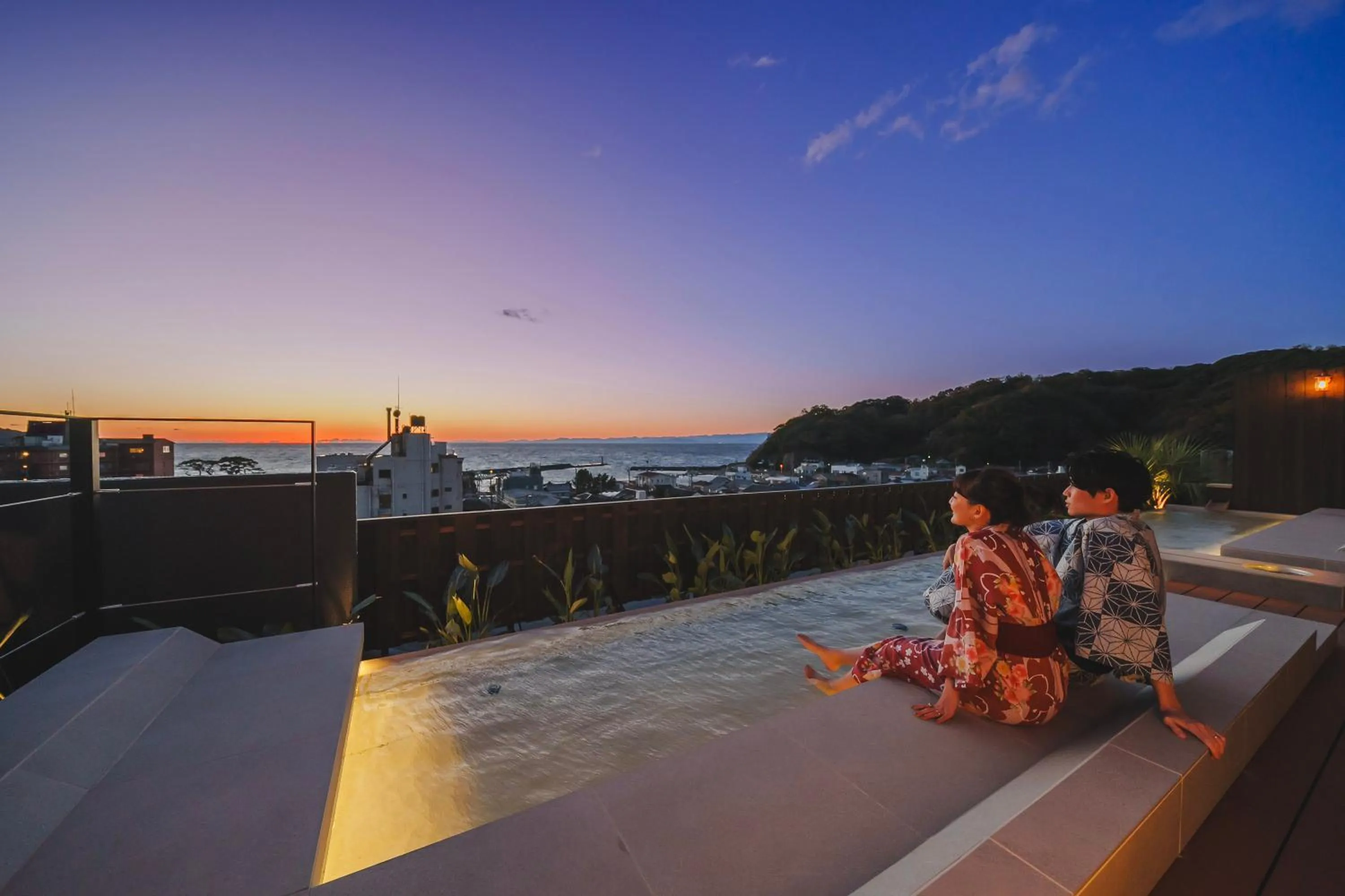 Balcony/Terrace in Atarayo Nishiizu Onsen