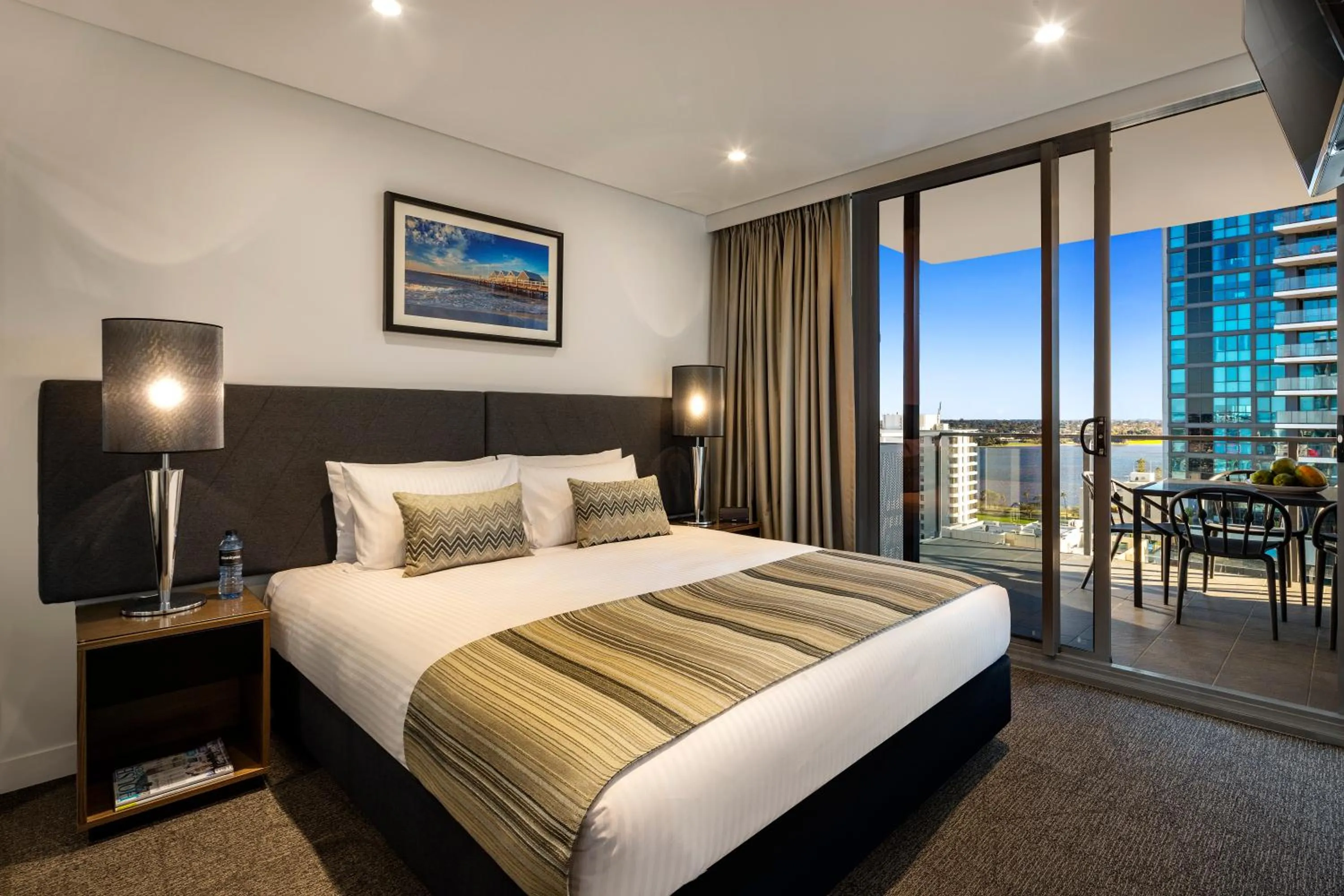 Bed in Quest East Perth