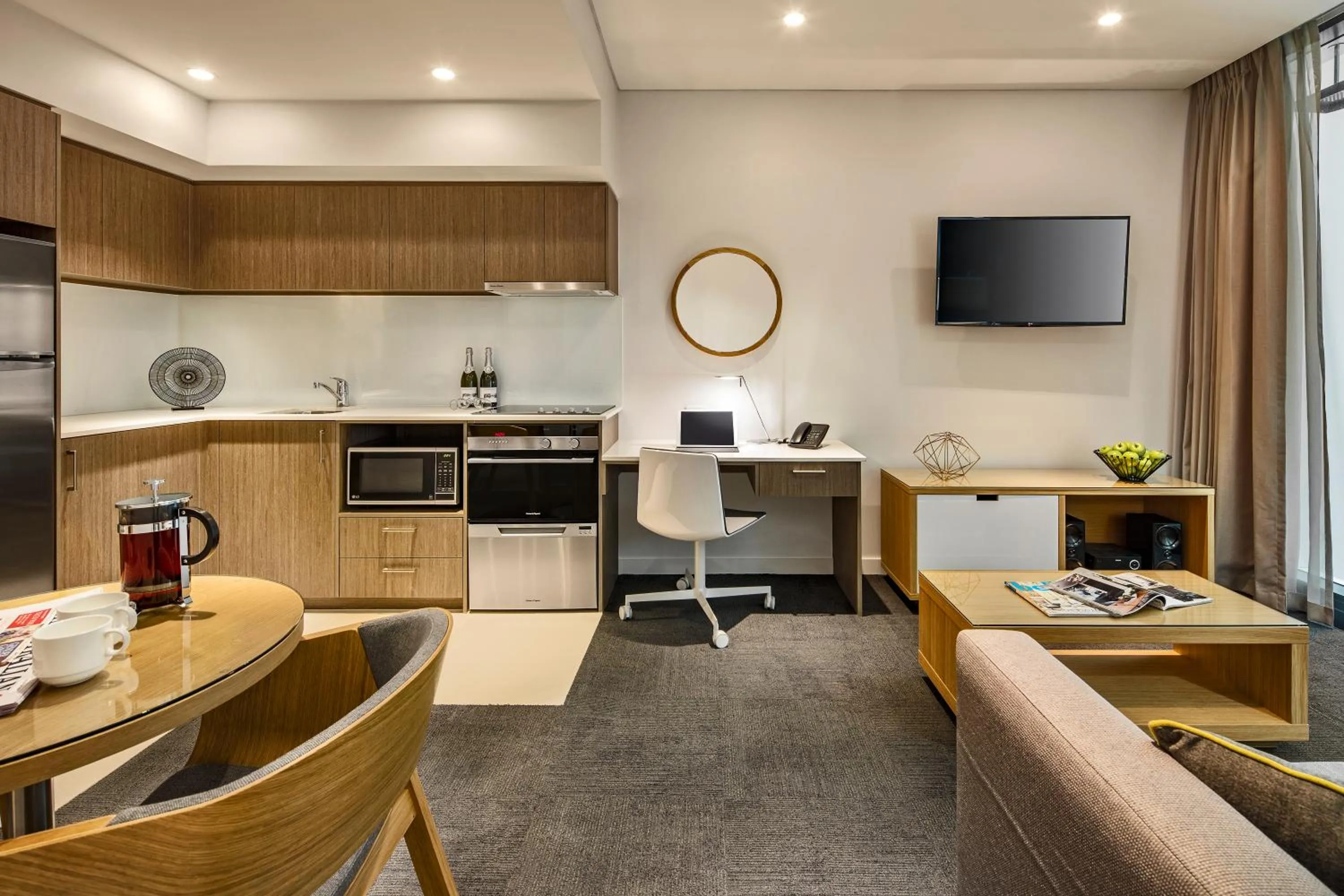 Living room in Quest Mounts Bay Road