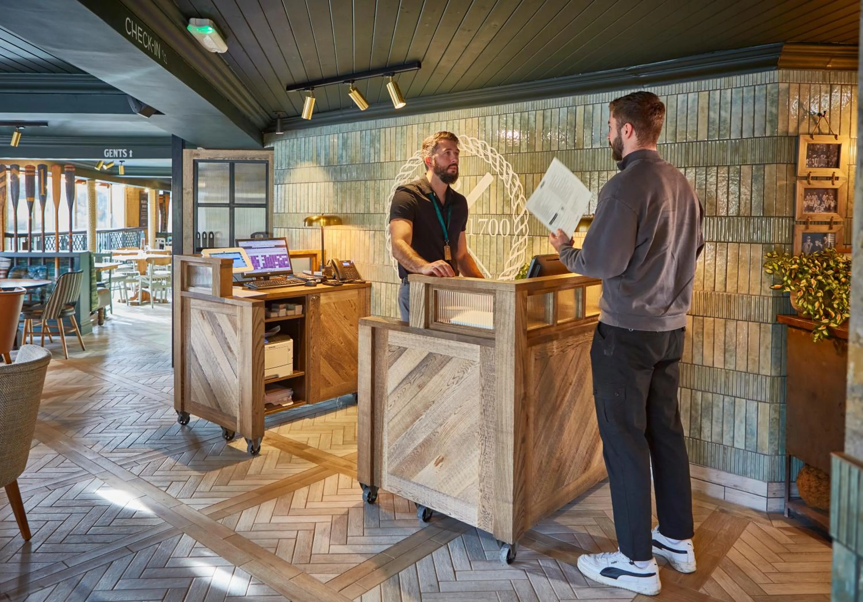Lobby or reception in The Boathouse Inn & Riverside Rooms
