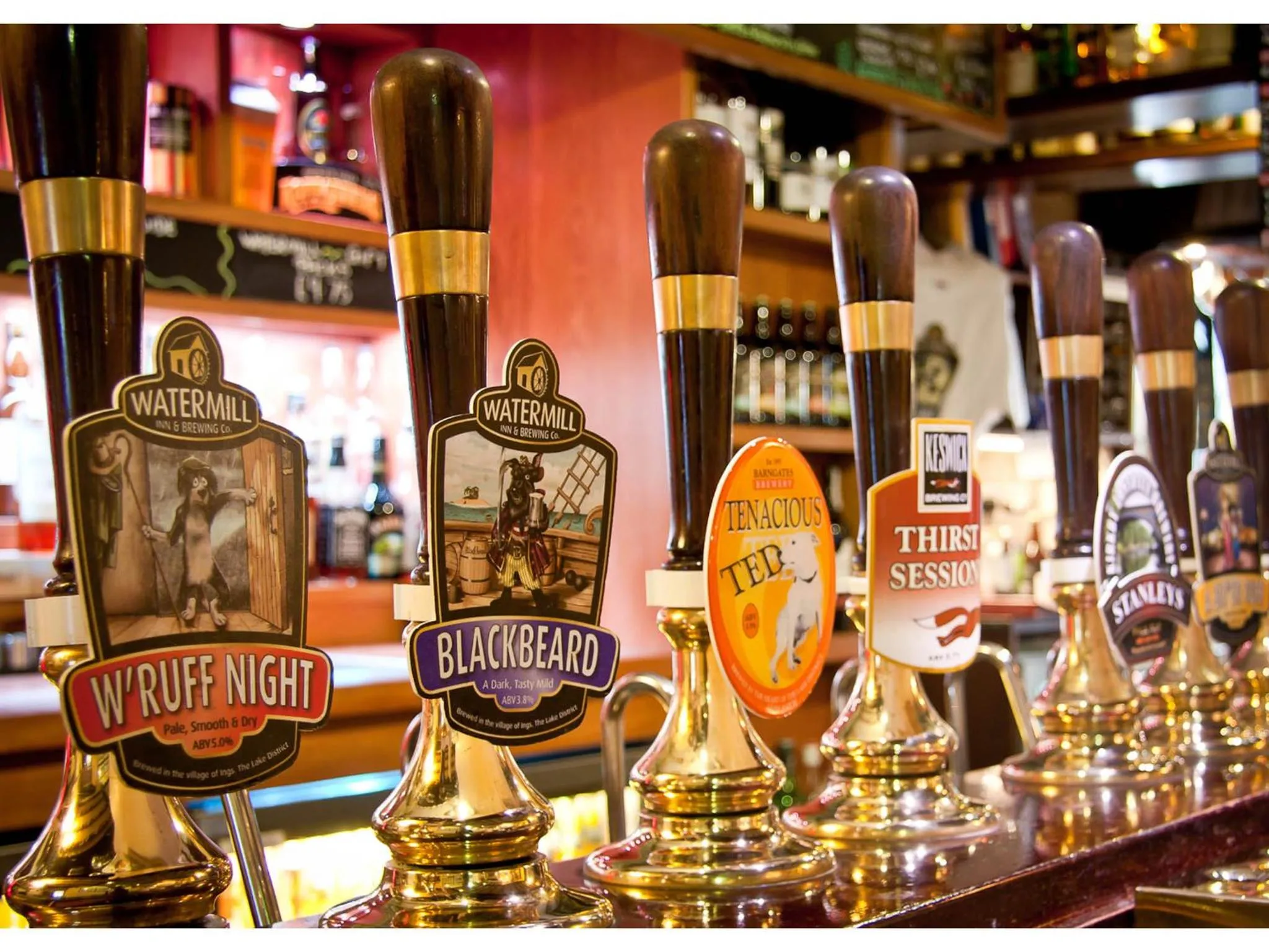 Alcoholic drinks in The Watermill Inn & Brewery