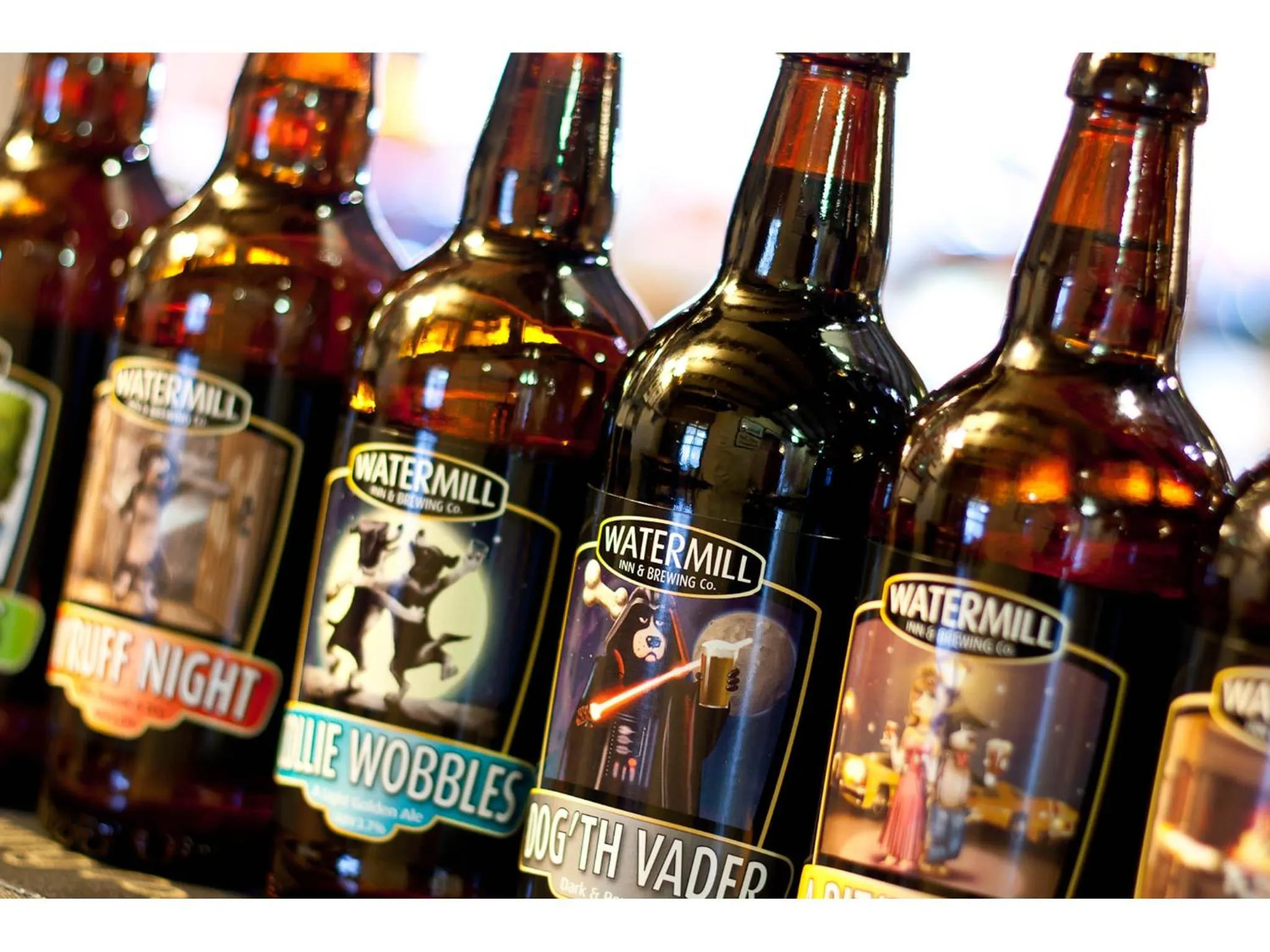 Alcoholic drinks in The Watermill Inn & Brewery