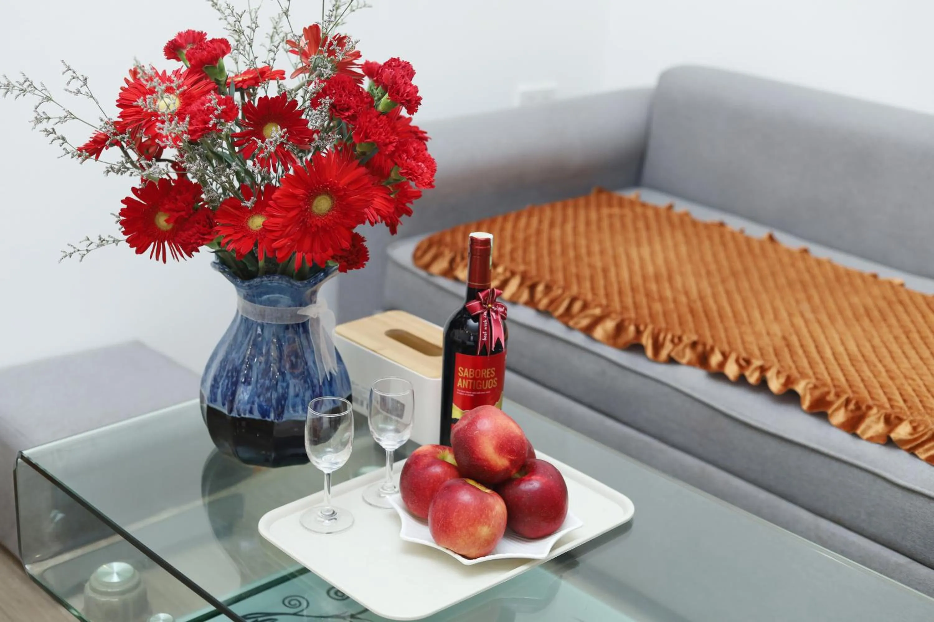 Seating area in HAAP Transit Hotel