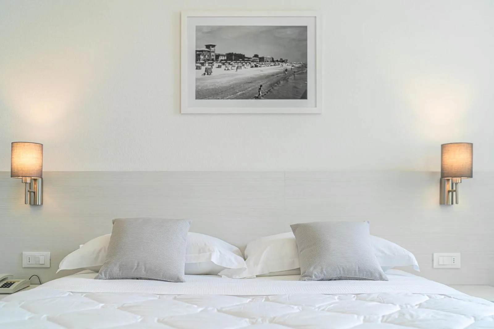 Decorative detail, Bed in Hotel Centrale