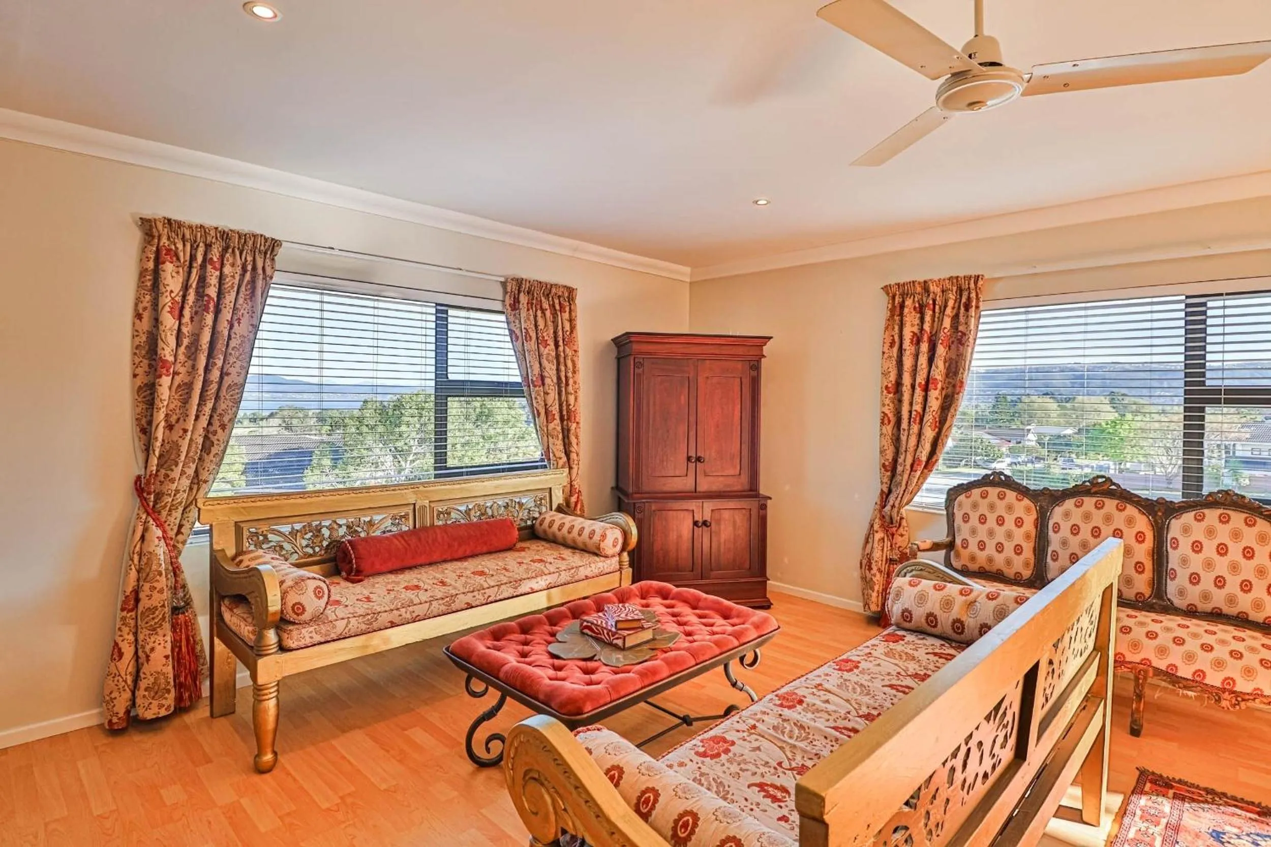 Seating area in Amber Guest Lodge