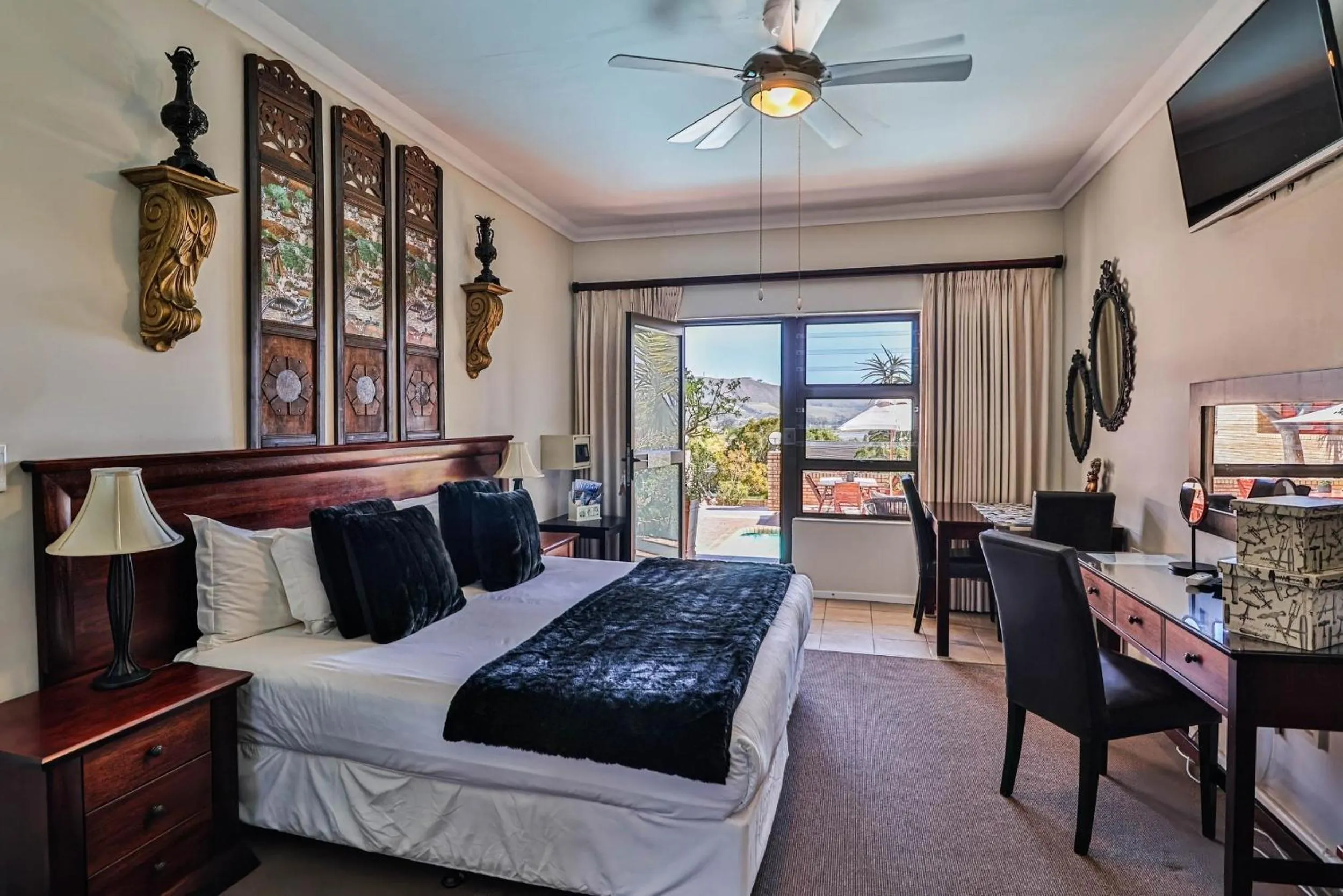 Bed in Amber Guest Lodge