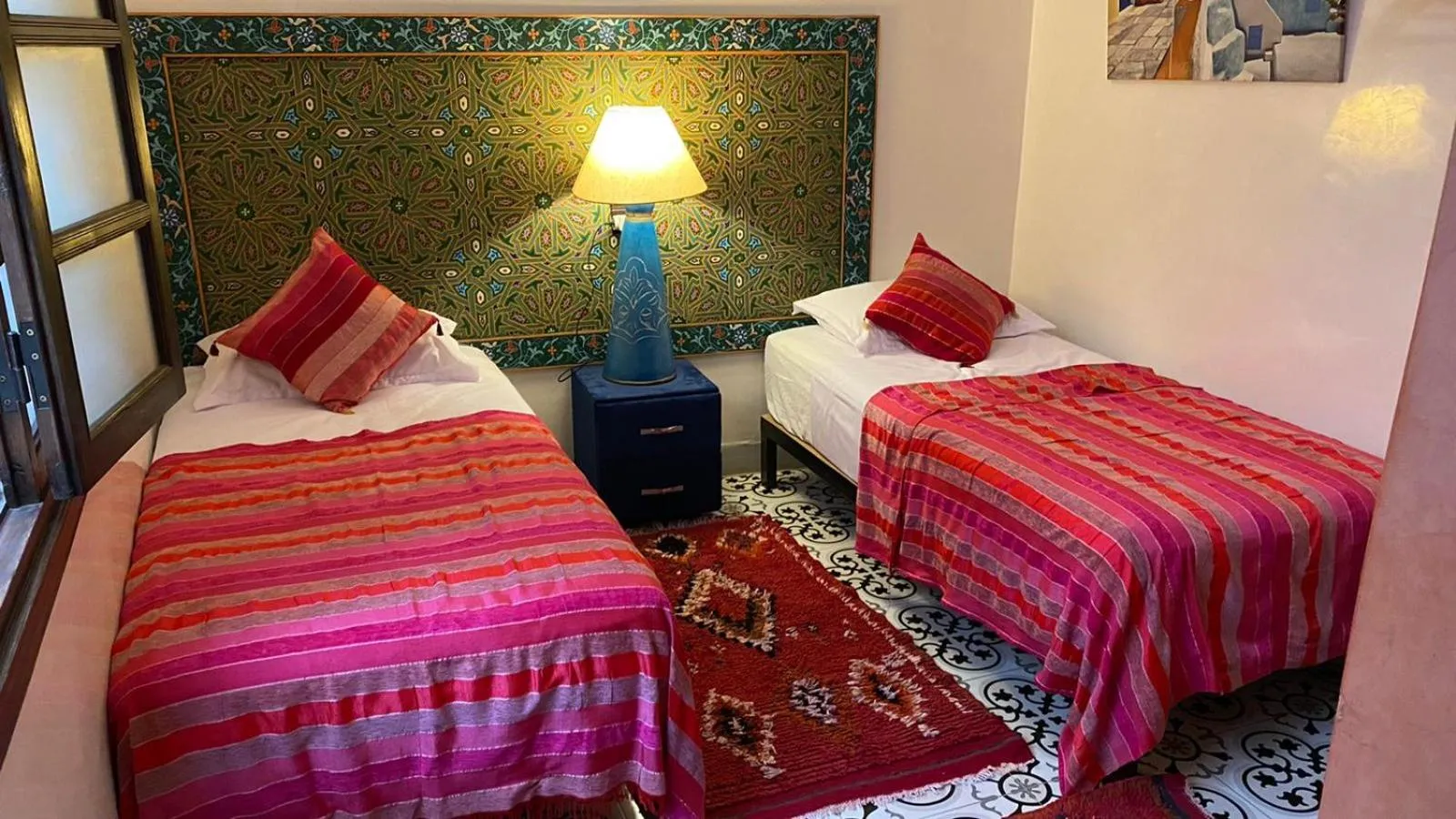 Bed in Riad Konouz