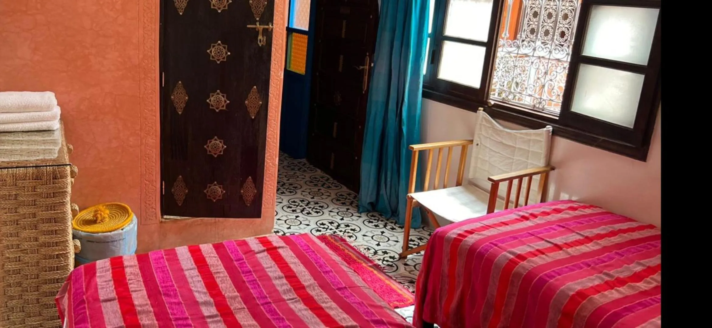 Bed in Riad Konouz